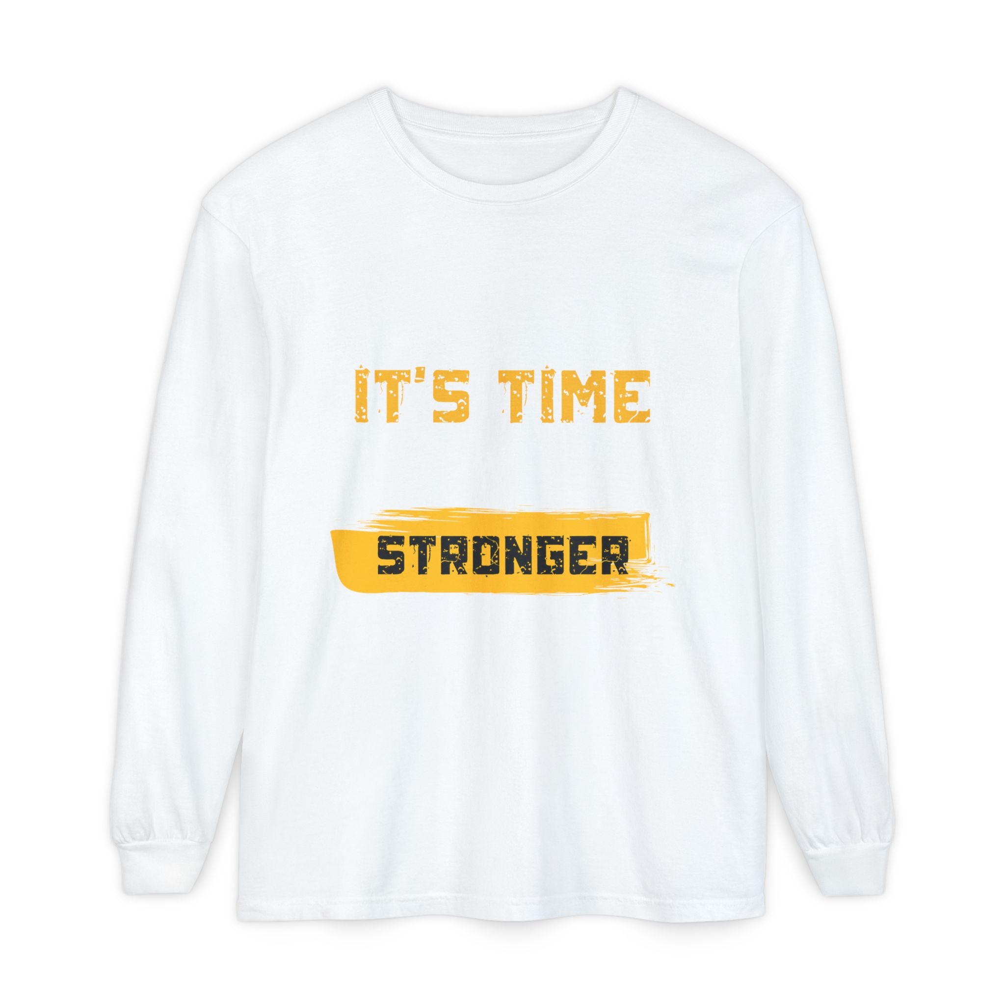 Unisex Motivational Long Sleeve Tee - 'It's Time Stronger' - Perfect Gift for Fitness Lovers, Gym Attire, Casual Wear, Inspirational [...]