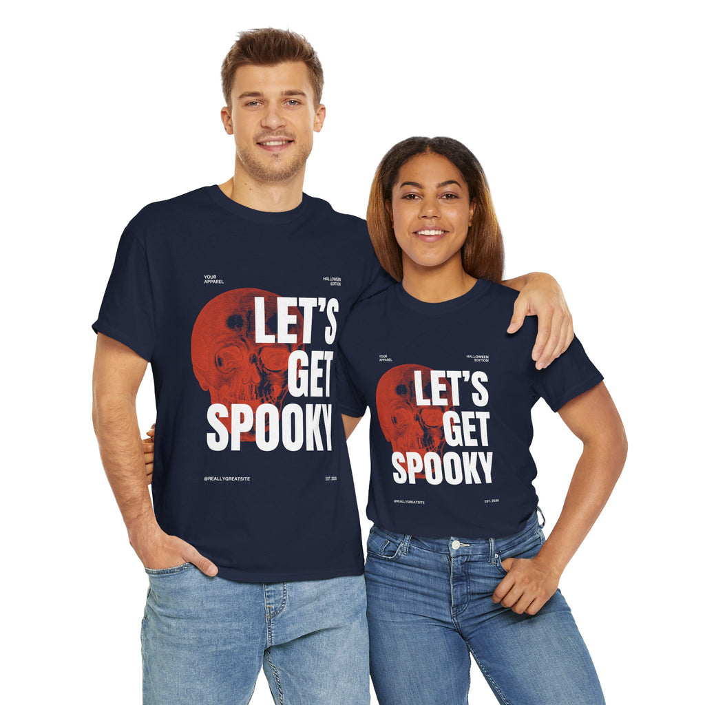 Unisex Halloween Tee, Let's Get Spooky Shirt, Fall Fashion, Party Wear, Ghostly Gifts, Casual Comfort