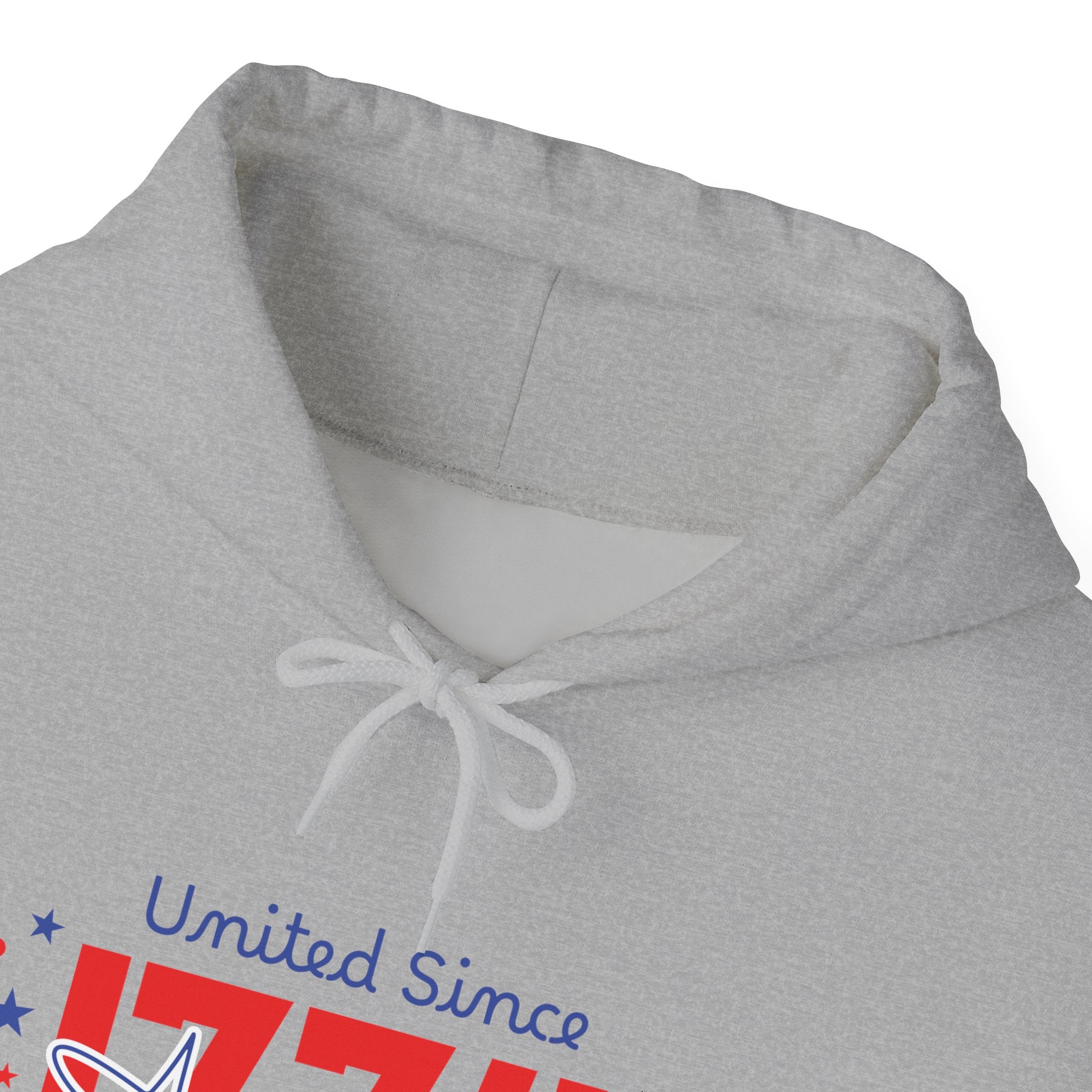 Patriotic Hooded Sweatshirt - United Since 1774, Unisex Pullover, 4th of July Gift, Cozy Fall Apparel, Red White Blue Hoodie