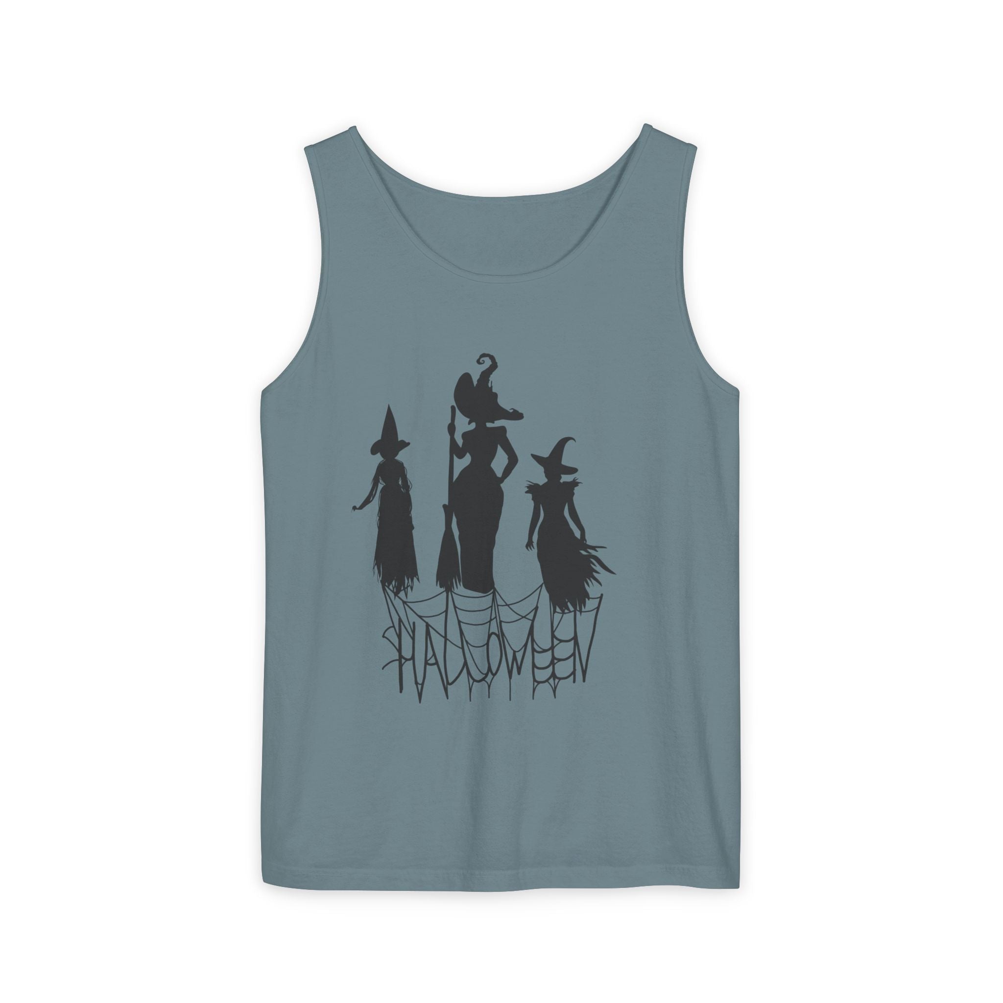 Halloween Witches Tank Top, Spooky Summer Shirt, Unisex Beach Wear, Fall Festival Apparel, Halloween Party Top