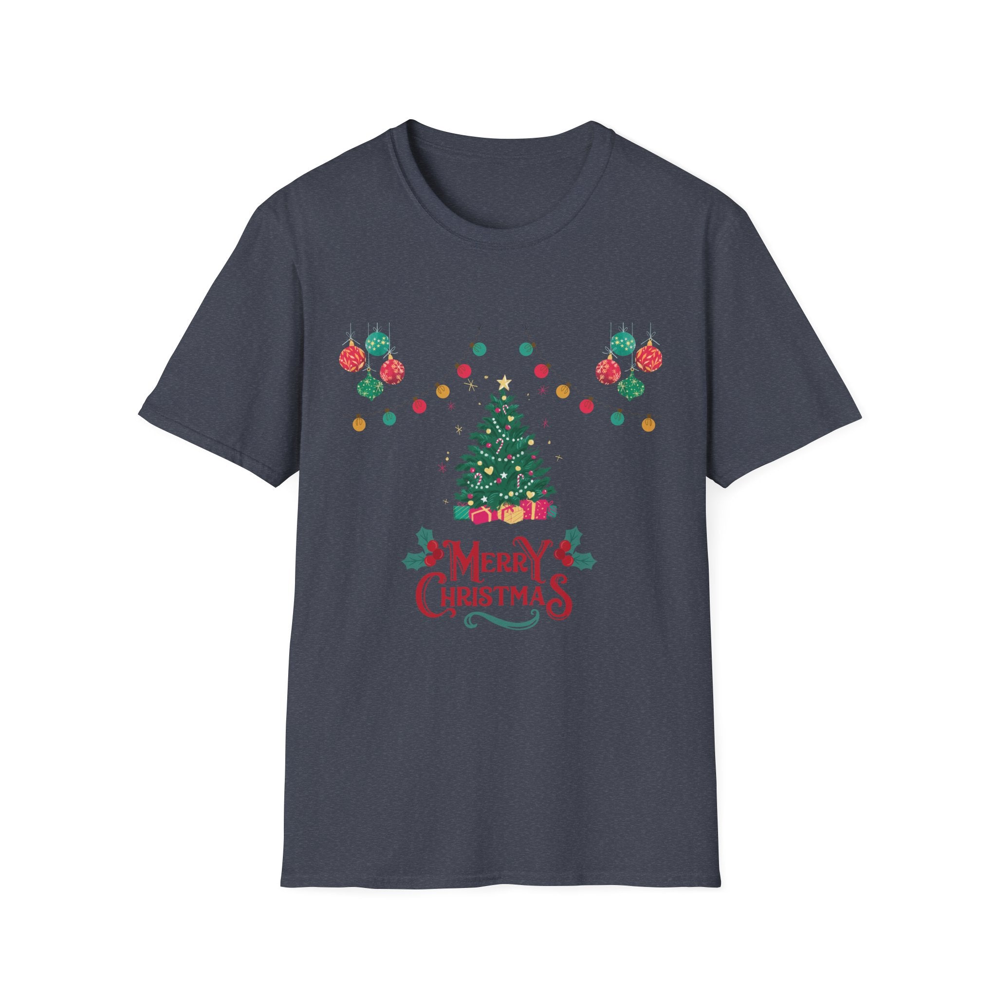 Merry Christmas Unisex T-Shirt, Festive Tee, Holiday Apparel, Winter Gift, Cozy Christmas Style, Unisex Softstyle Shirt