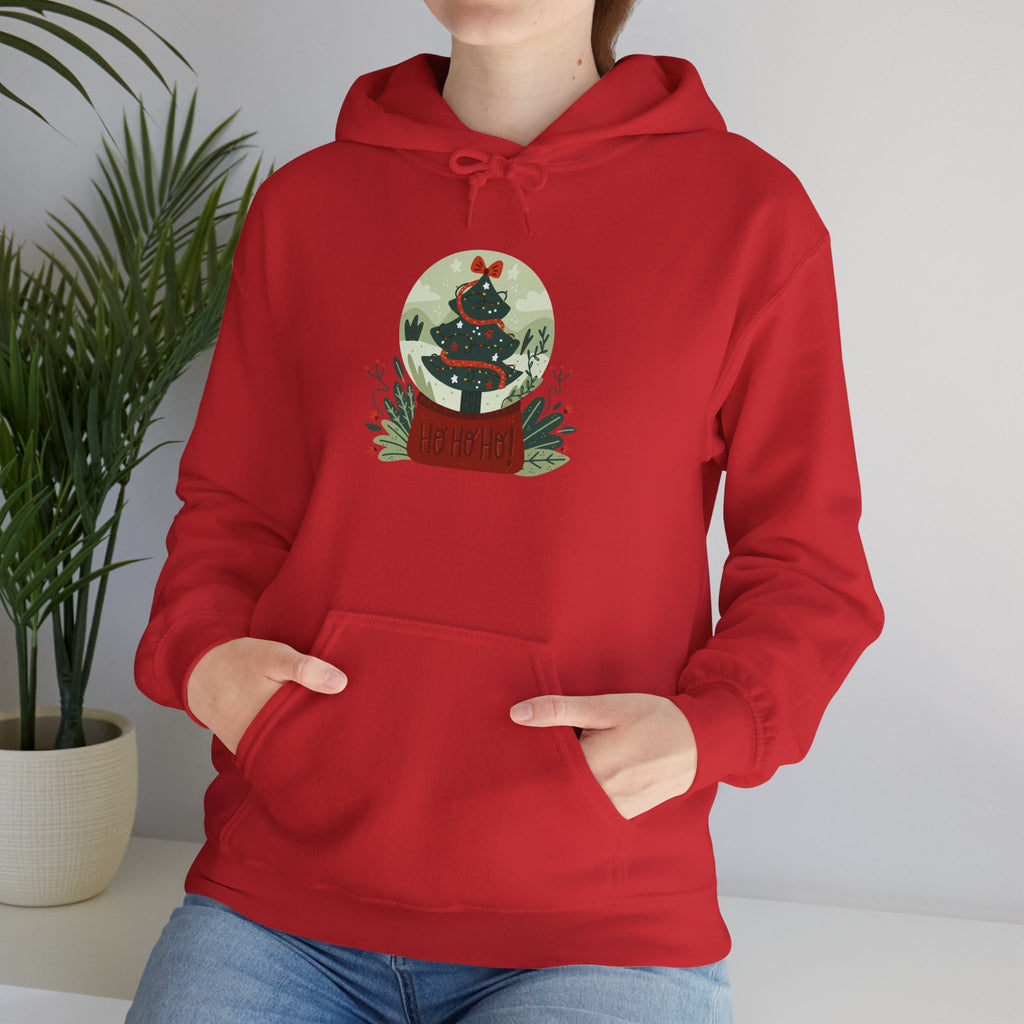 Cozy Holiday Hoodie with Snow Globe Design | Festive Gift, Winter Apparel, Christmas Sweatshirt, Unisex Hoodie, Seasonal Outfit