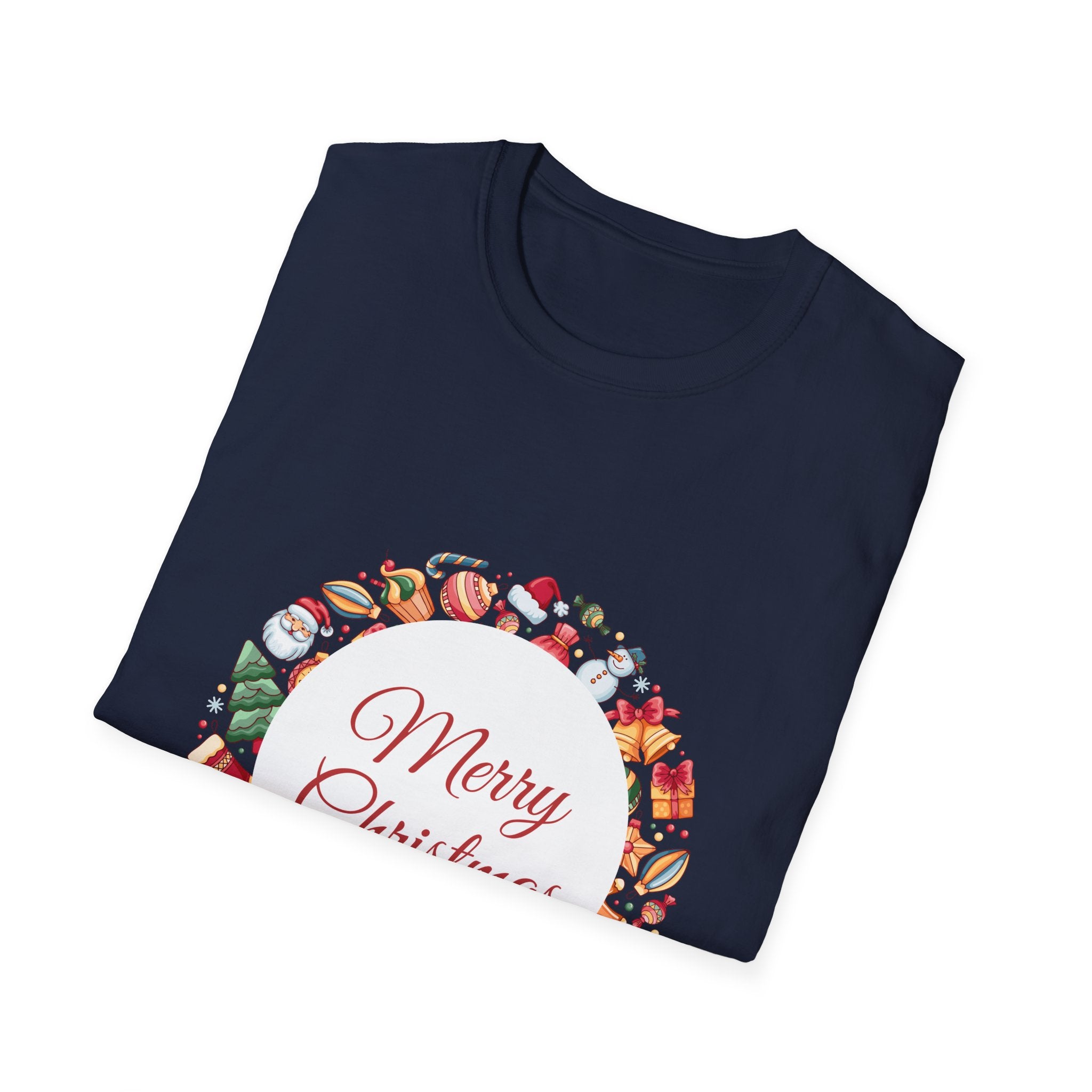 Merry Christmas Unisex T-Shirt, Holiday Apparel, Christmas Gift, Festive Tee, Seasonal Wear, Unisex T-Shirt