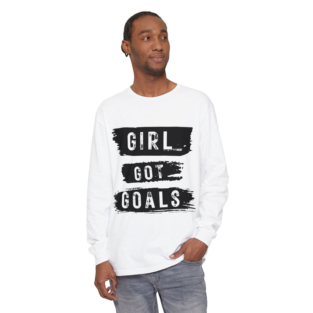 Girl Got Goals Long Sleeve T-Shirt | Motivational Apparel, Unisex Tees, Inspirational Gift, Casual Wear, Trendy Clothing