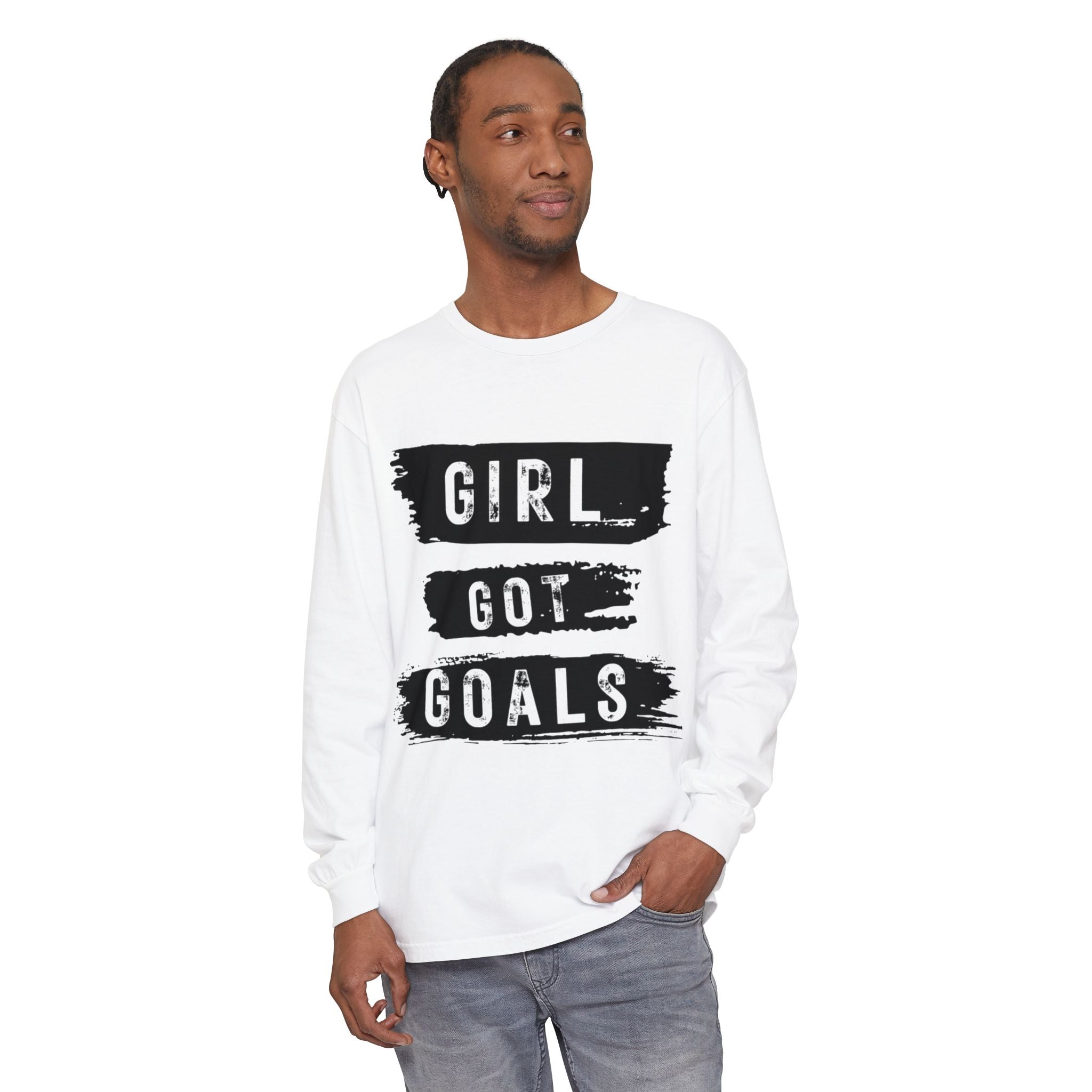 Girl Got Goals Long Sleeve T-Shirt | Motivational Apparel, Unisex Tees, Inspirational Gift, Casual Wear, Trendy Clothing