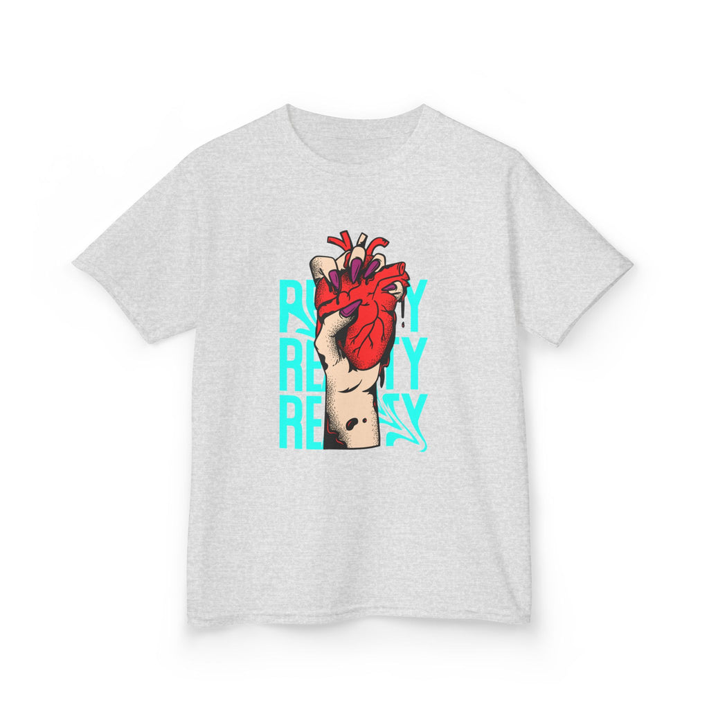 Youth Graphic Tee with Heart Design, Perfect Gift for Kids, Fun Everyday Wear, Unique Birthday Present, Heartfelt T-Shirt