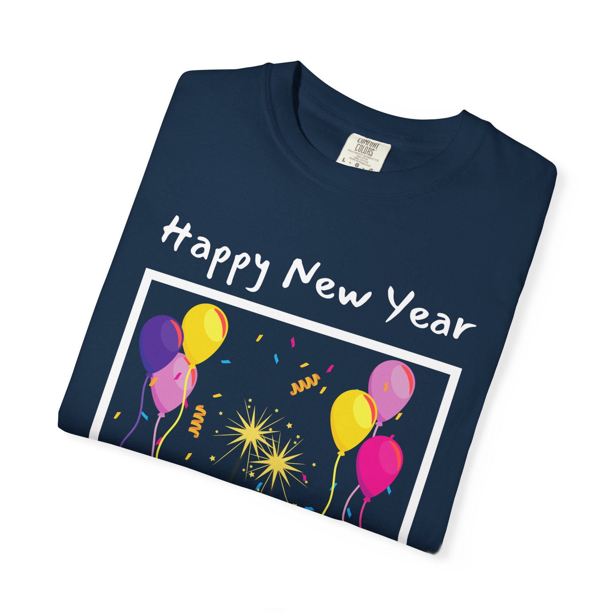 Happy New Year Unisex T-shirt, Celebration Tee, Party Shirt, Festive Apparel, Holiday Gift, New Year's Eve Wear