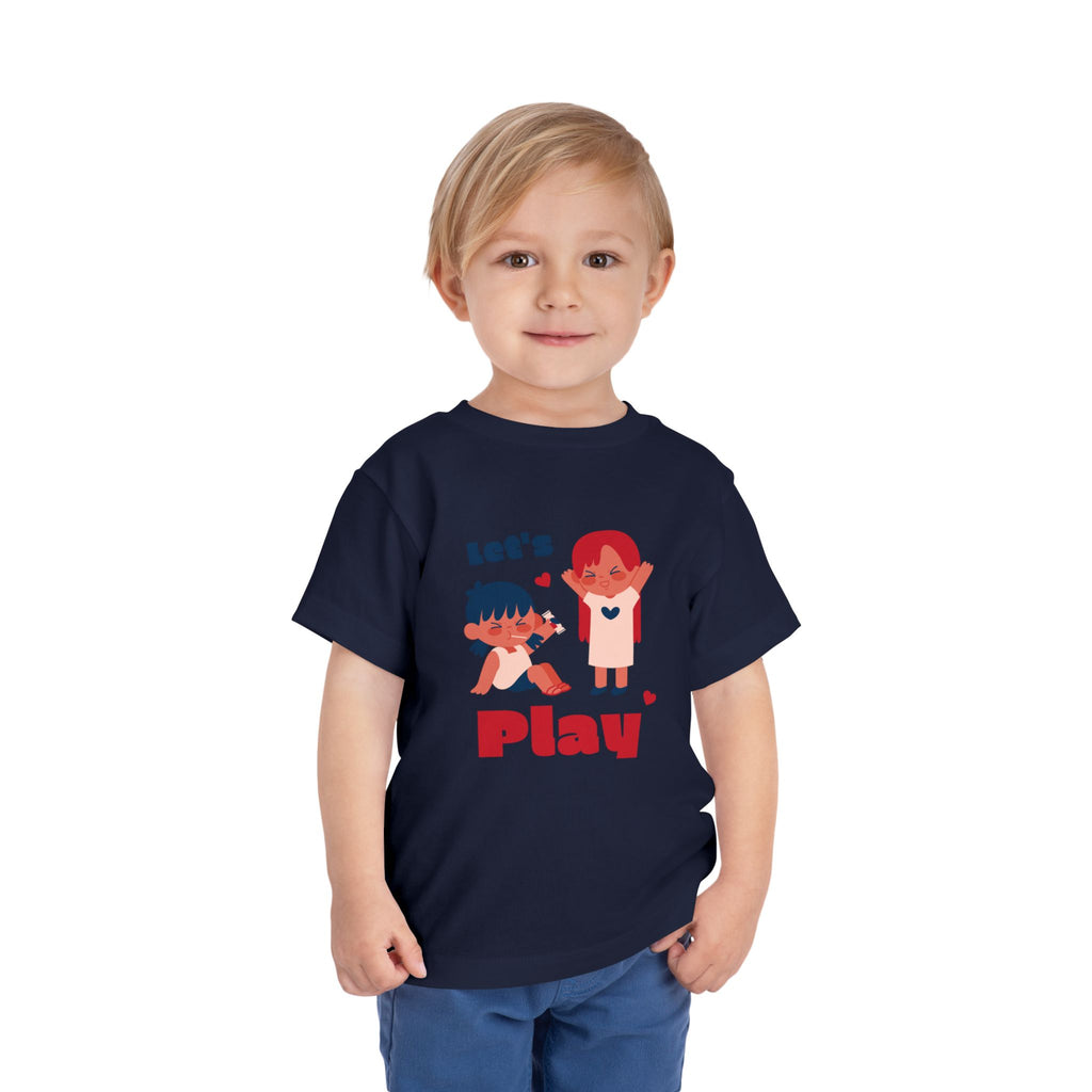 Playful Toddler Tee, Let's Play Shirt, Kids Short Sleeve Top, Fun Toddler Clothing, Adorable Kids Tee