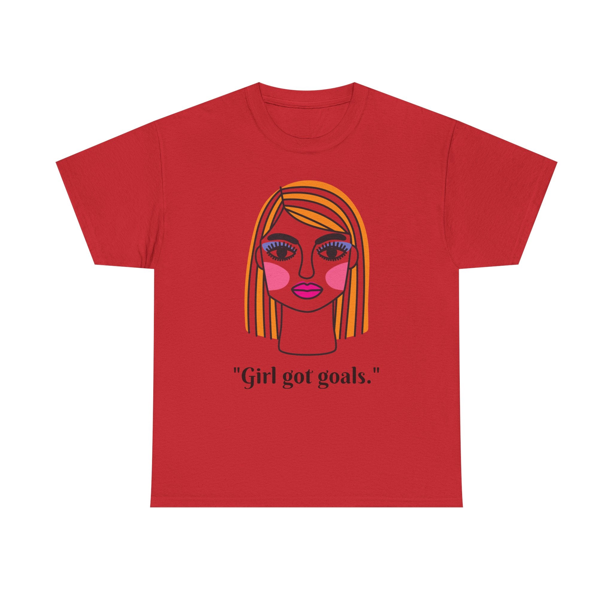 "Girl Got Goals" Unisex Heavy Cotton Tee - Motivational Graphic Tee for Women, Casual Wear, Gift for Her, Empowerment Shirt, [...]