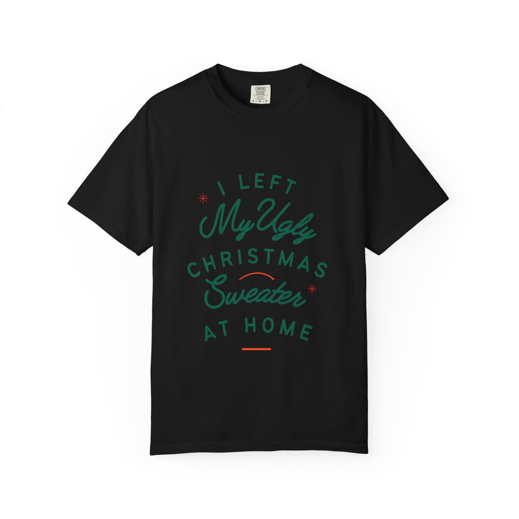 Ugly Christmas Sweater T-Shirt, Fun Holiday Tee, Christmas Gift, Unisex T-Shirt, Festive Party Wear, Family Gathering Shirt