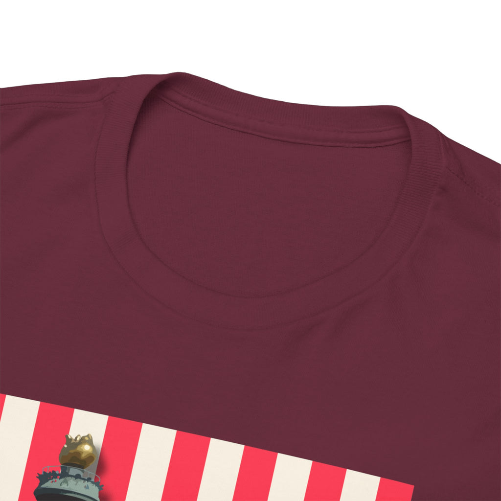 American Vibes Unisex Heavy Cotton Tee, Patriotic Shirt, Gift for Veterans, Independence Day Apparel, Summer Casual Wear