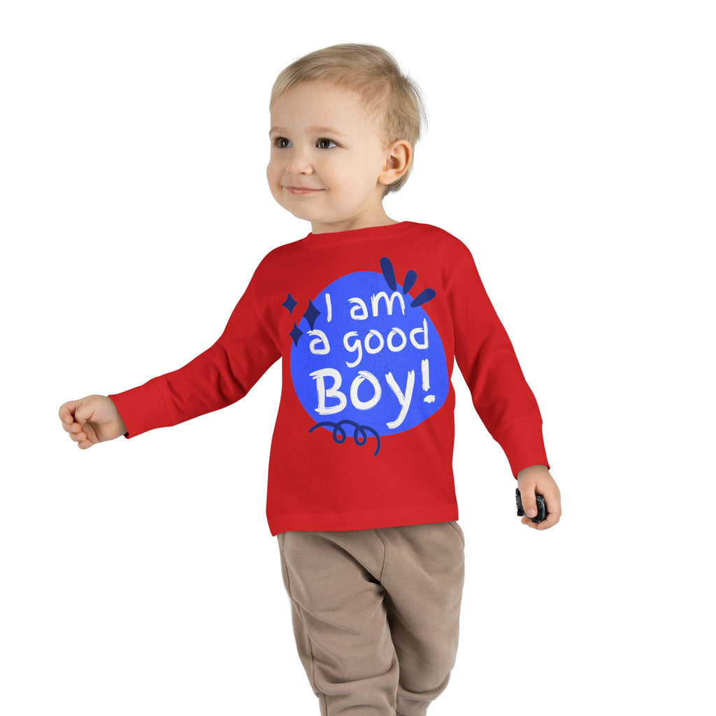 Toddler Long Sleeve Tee | Unisex Kids Shirt | Ring-Spun Cotton | EasyTear Label