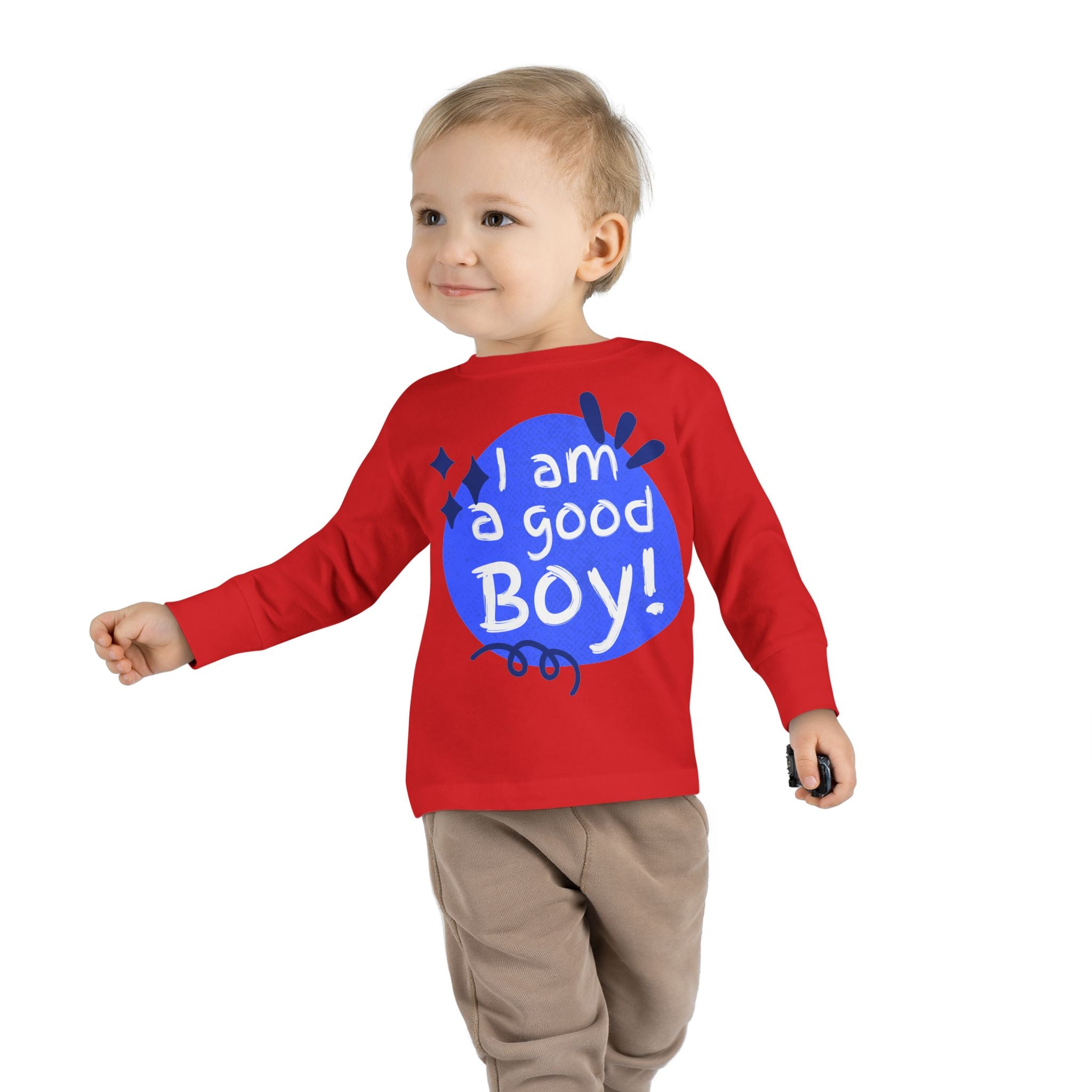 Toddler Long Sleeve Tee | Unisex Kids Shirt | Ring-Spun Cotton | EasyTear Label
