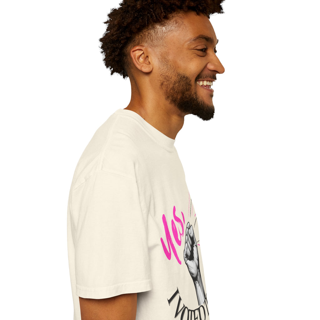 Empowering Voting T-shirt, Yes I Voted Today Tee, Unisex Garment-Dyed Shirt, Election Day Apparel, Civic Engagement Top