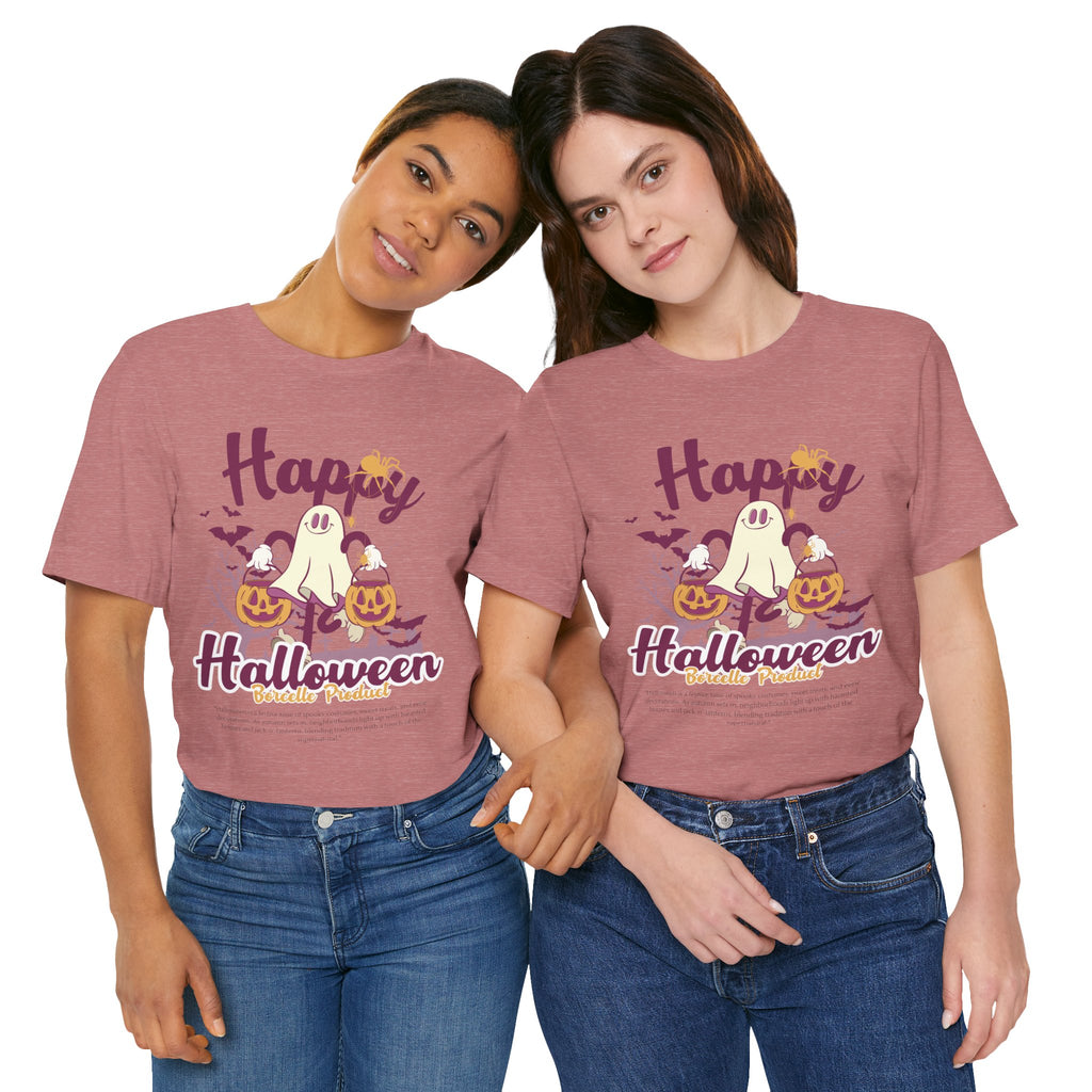 Halloween Unisex T-Shirt, Cute Ghost Tee, Fall Apparel, Kids Halloween Costume, Spooky Season Shirt, Trick or Treat Gift