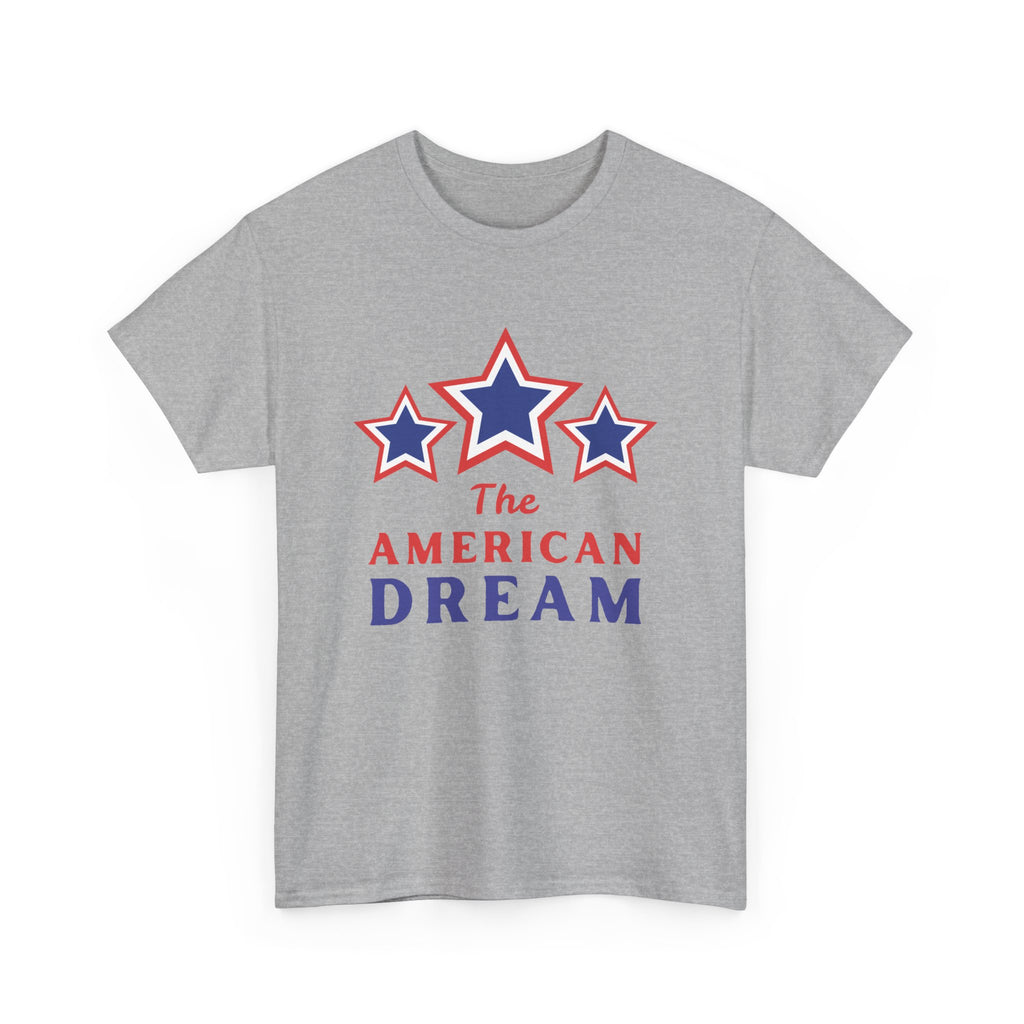 American Dream Graphic Tee, Patriotic Shirt, Unisex Cotton T-Shirt, Fourth of July Gift, Summer Casual Wear, Vintage Star Design