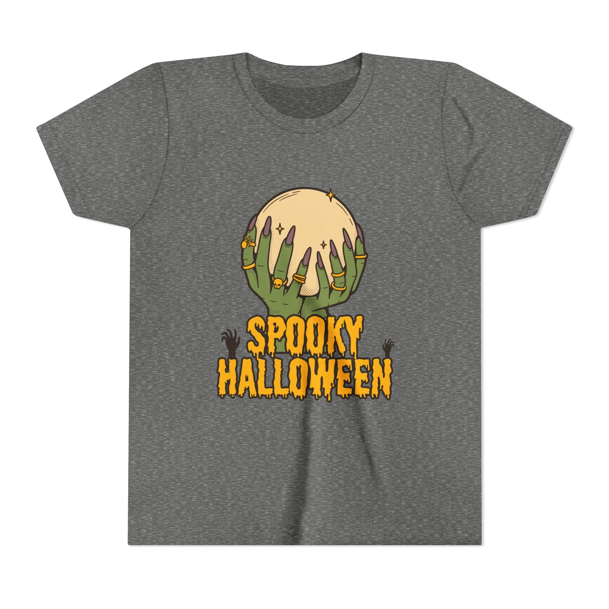 Spooky Halloween Youth Tee - Halloween T-Shirt, Kids Holiday Shirt, Trick or Treat Top, Fun Party Wear, Ghost & Ghouls Costume