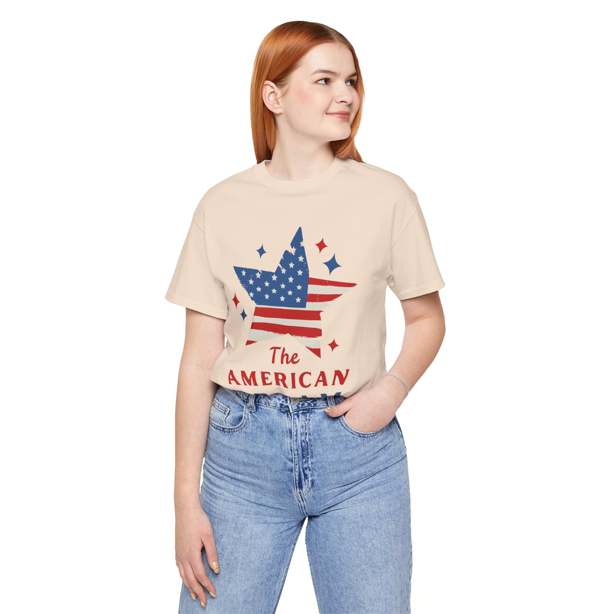 Patriotic T-Shirt, Independence Day Tee, American Dream Shirt, 4th of July Outfit, Stars and Stripes Tee Shirt