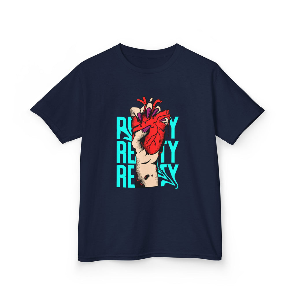 Youth Graphic Tee with Heart Design, Perfect Gift for Kids, Fun Everyday Wear, Unique Birthday Present, Heartfelt T-Shirt