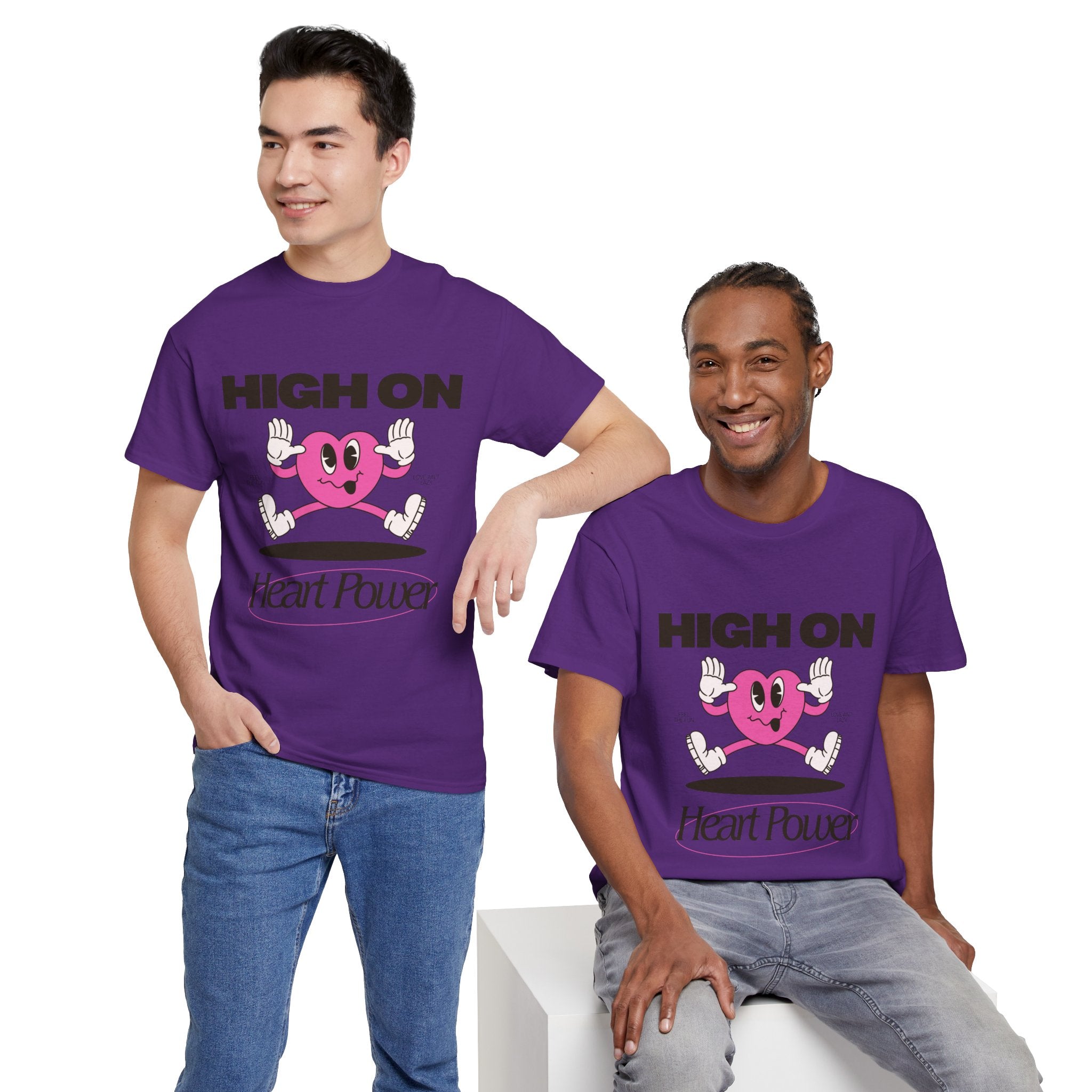 Heart Power Unisex T-Shirt Design | Graphic Tee for Men & Women | Streetwear Aesthetic T-Shirt