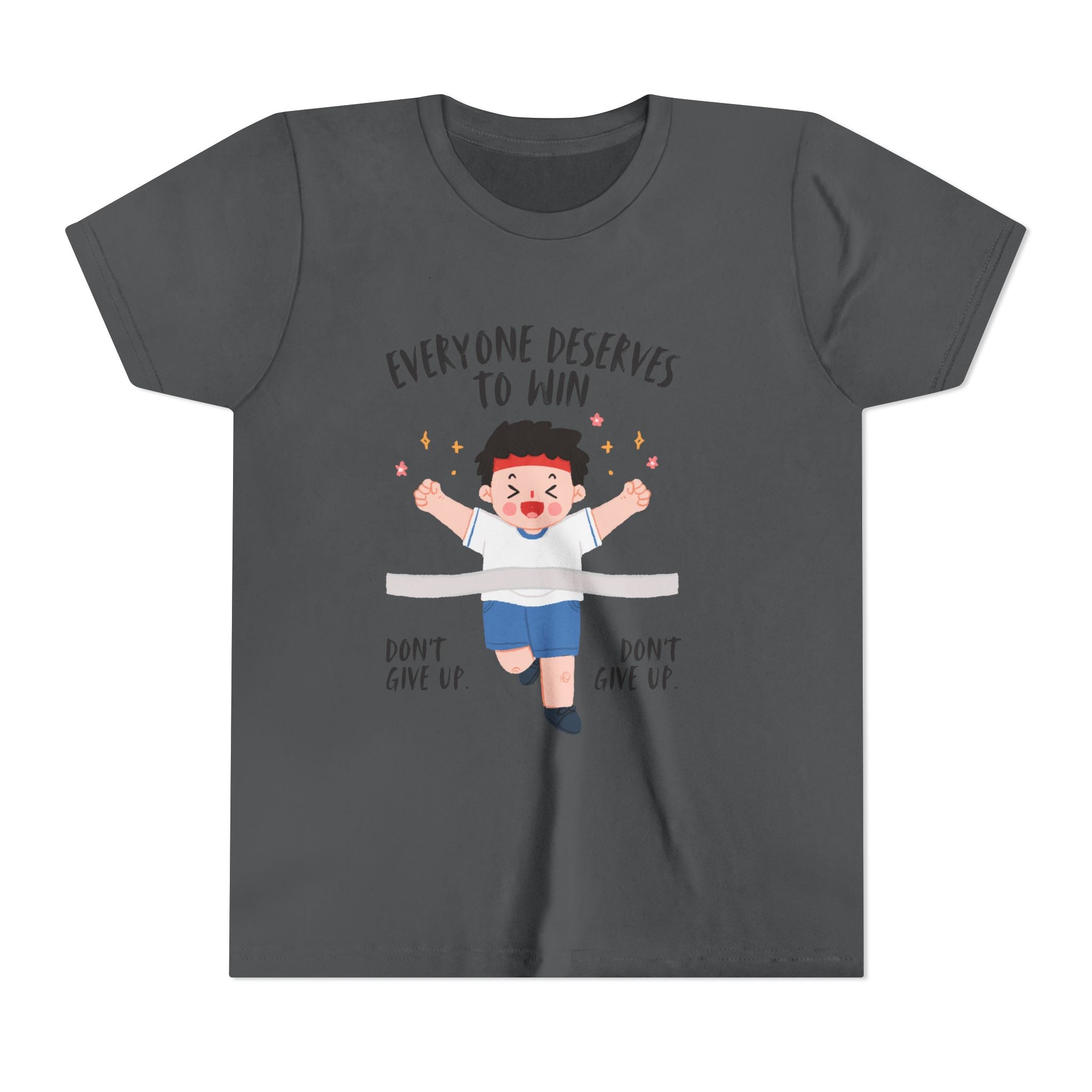 Youth Motivational Tee, Everyone Deserves to Win Shirt, Kids Inspirational Top, Fun Supportive Clothing, Celebration Outfit, Sports [...]