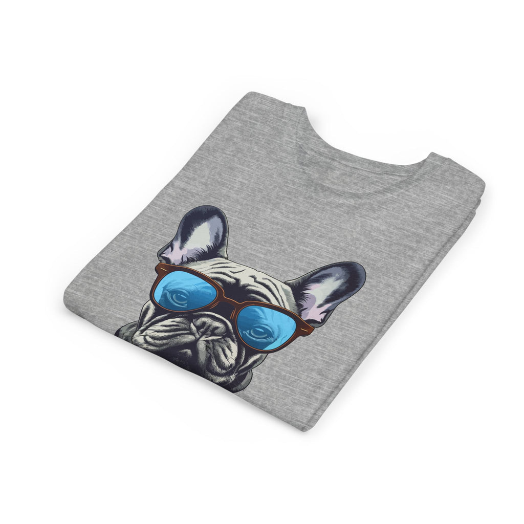 Cool French Bulldog Youth Tee - Fun Gift for Kids, Summer Wear, Pet Lovers, Birthday Present, Casual Style