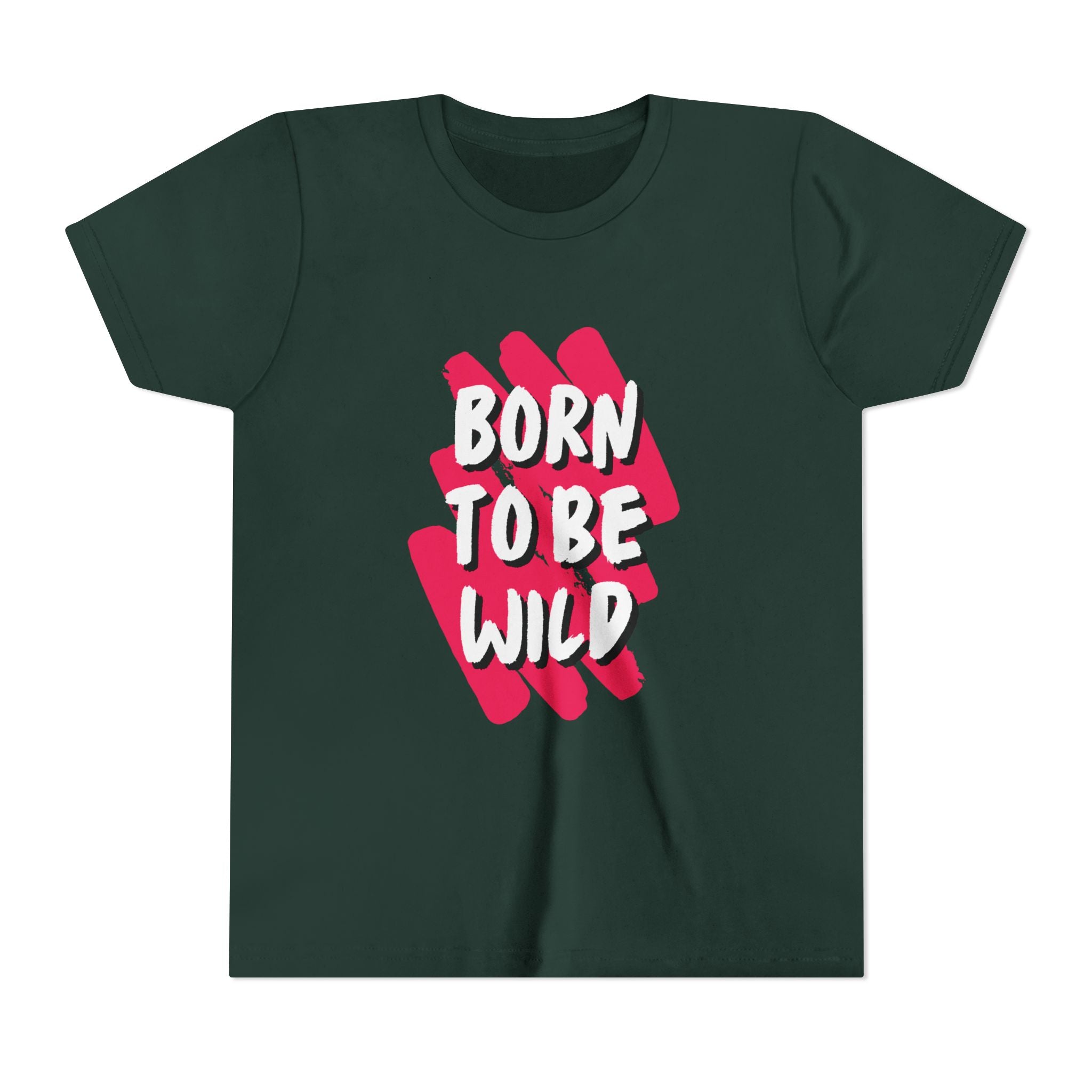 Youth Short Sleeve Tee - Born to Be Wild, Adventure Tee, Kids Casual Shirt, Summer Vibes, Birthday Gift, Fun Playwear