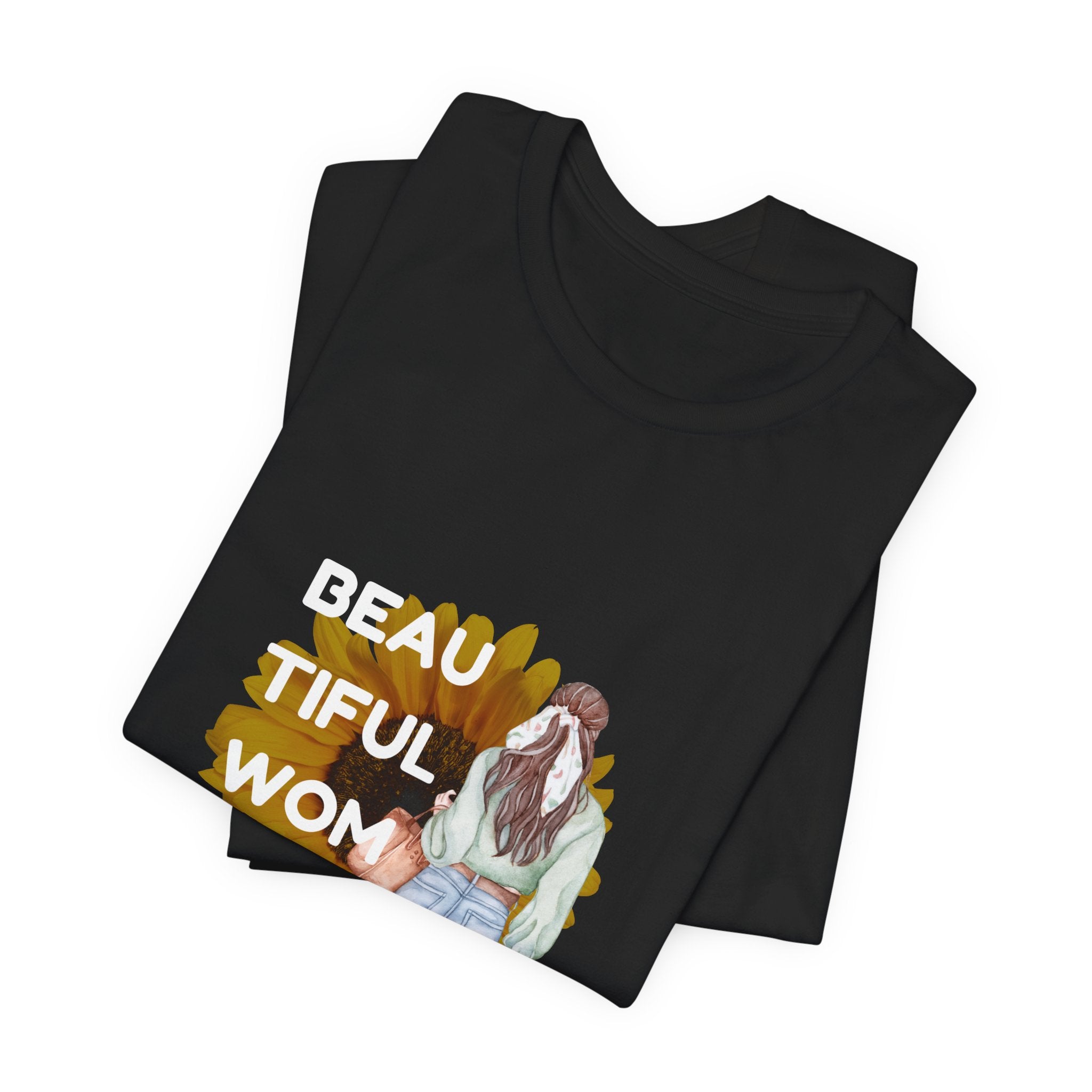 Beautiful Woman Unisex Jersey Tee - Empowering, Casual Wear, Gift for Her, Self-Love Shirt, Inspirational Everyday Apparel