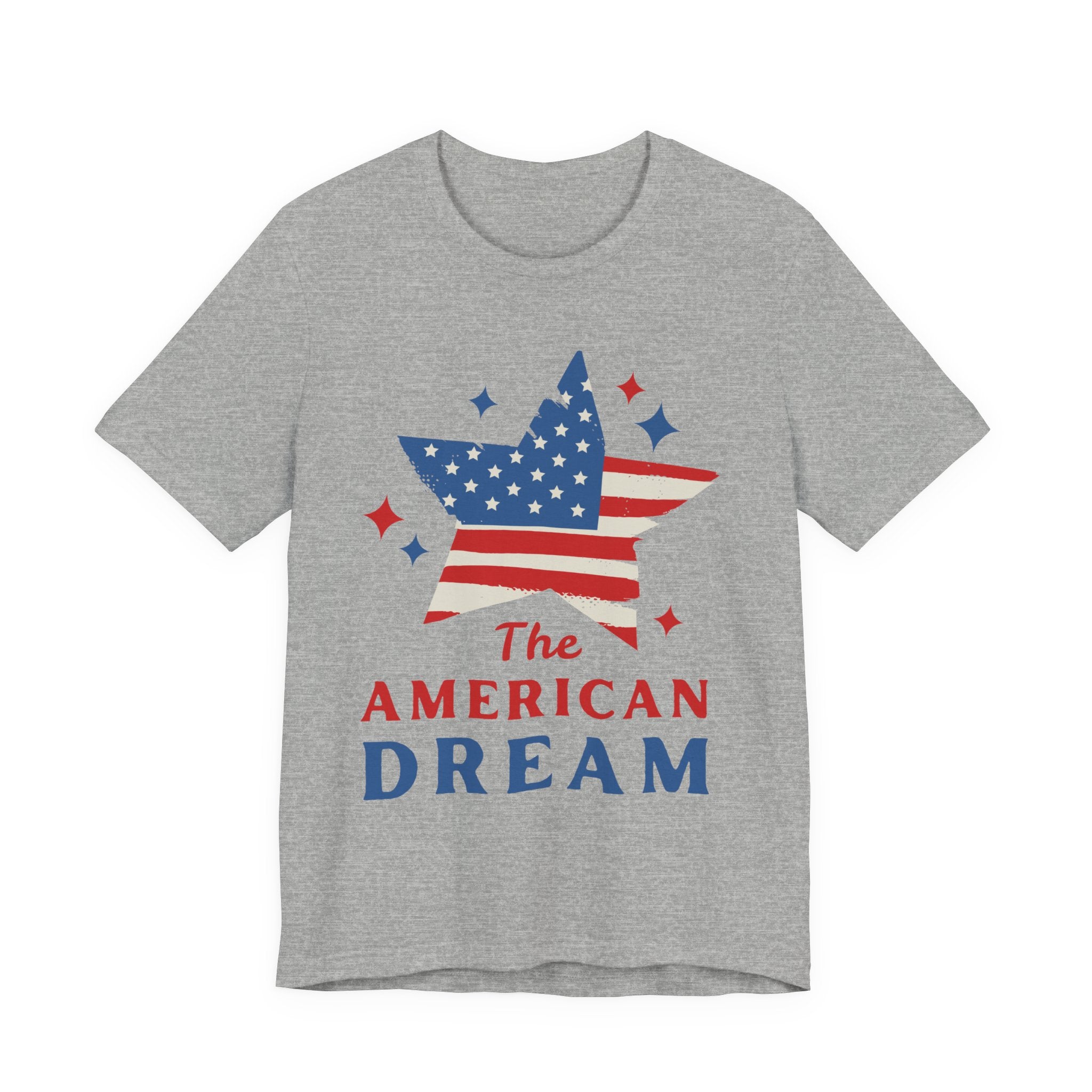 Patriotic T-Shirt, Independence Day Tee, American Dream Shirt, 4th of July Outfit, Stars and Stripes Tee Shirt
