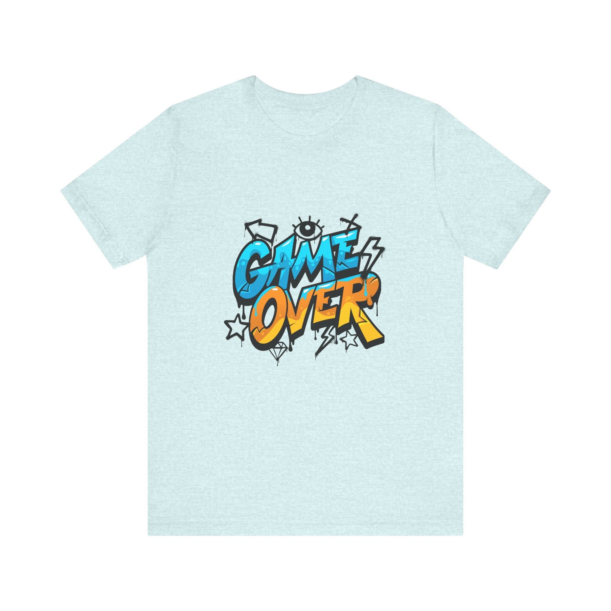 Game Over Unisex Jersey Short Sleeve Tee, Fun Graphic Tee, Gamer Gift, Casual Wear, Birthday Gift, Playful Fashion