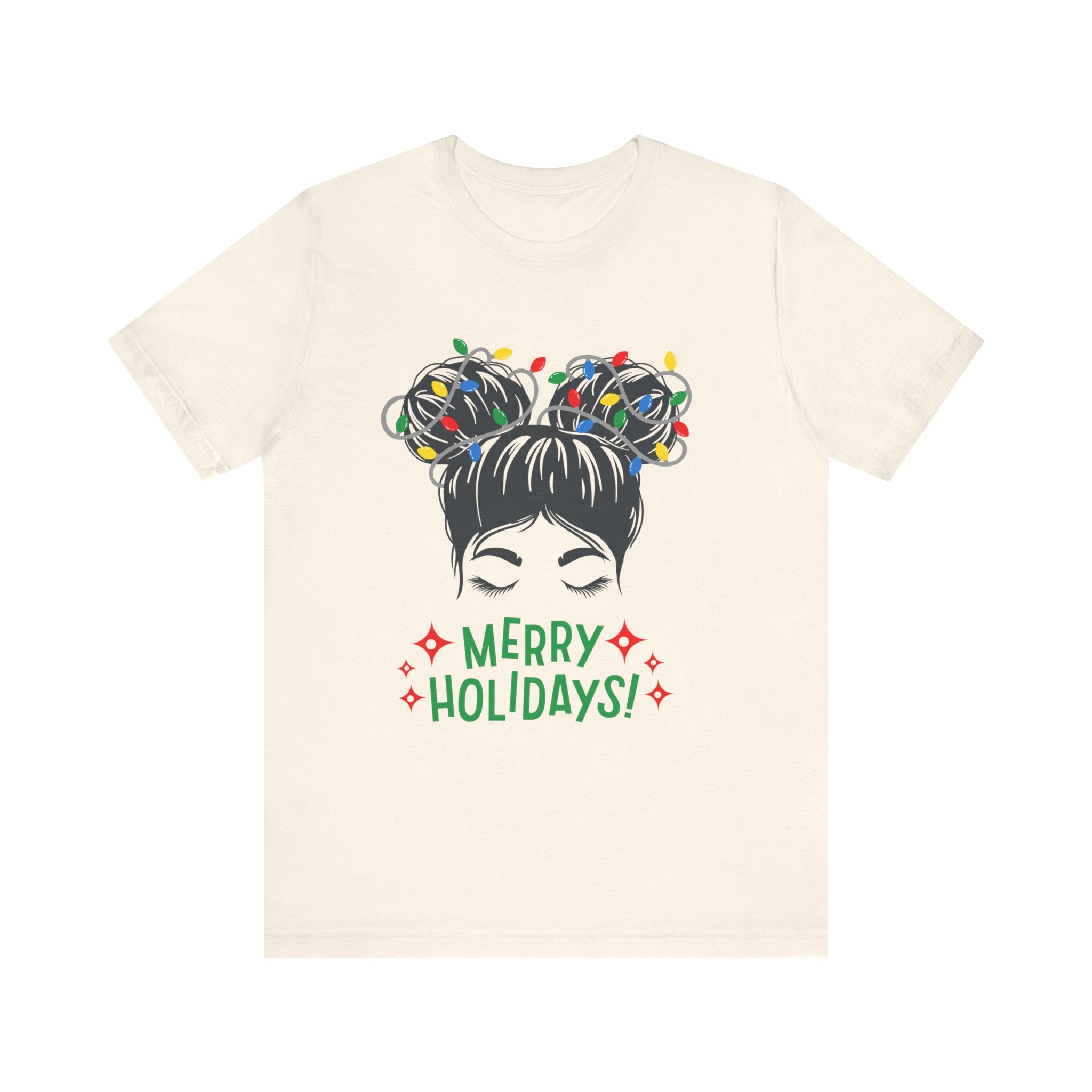 Festive Holiday Tee - Merry Holidays Graphic, Unisex Jersey Short Sleeve Shirt, Christmas Apparel, Seasonal Gift, Cozy Vibes