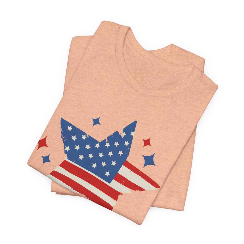 Patriotic T-Shirt, Independence Day Tee, American Dream Shirt, 4th of July Outfit, Stars and Stripes Tee Shirt