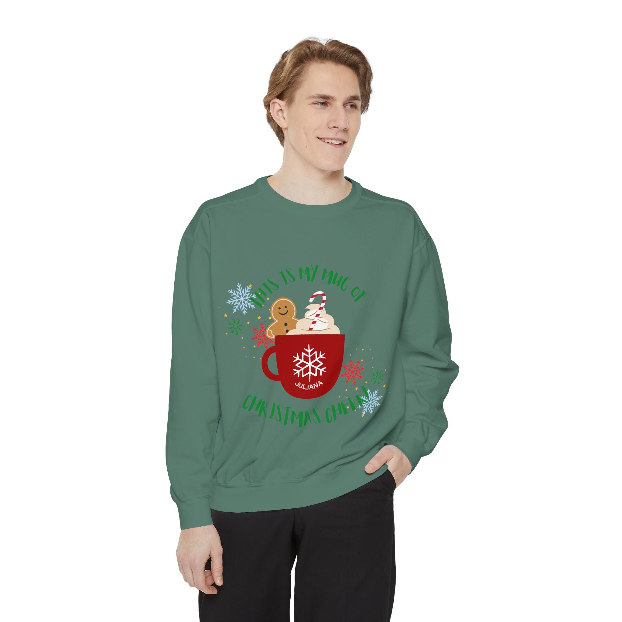 Cozy Holiday Sweatshirt with Festive Mug Design, Christmas Gift, Unisex Sweater, Winter Wardrobe Essential, Cute Holiday Apparel, [...]