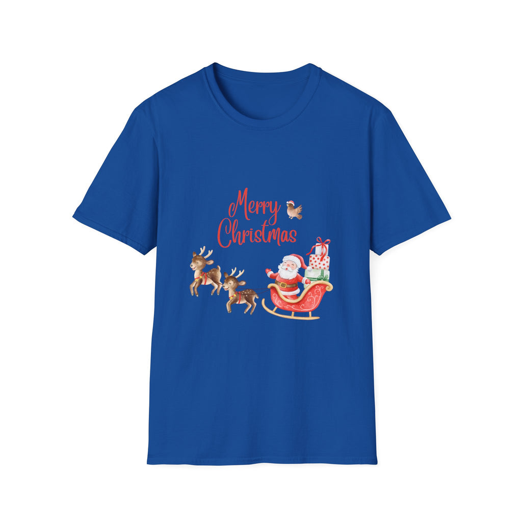 Merry Christmas Santa T-Shirt, Holiday Tee, Unisex Festive Shirt, Christmas Gift, Winter Apparel, Family Matching Shirt