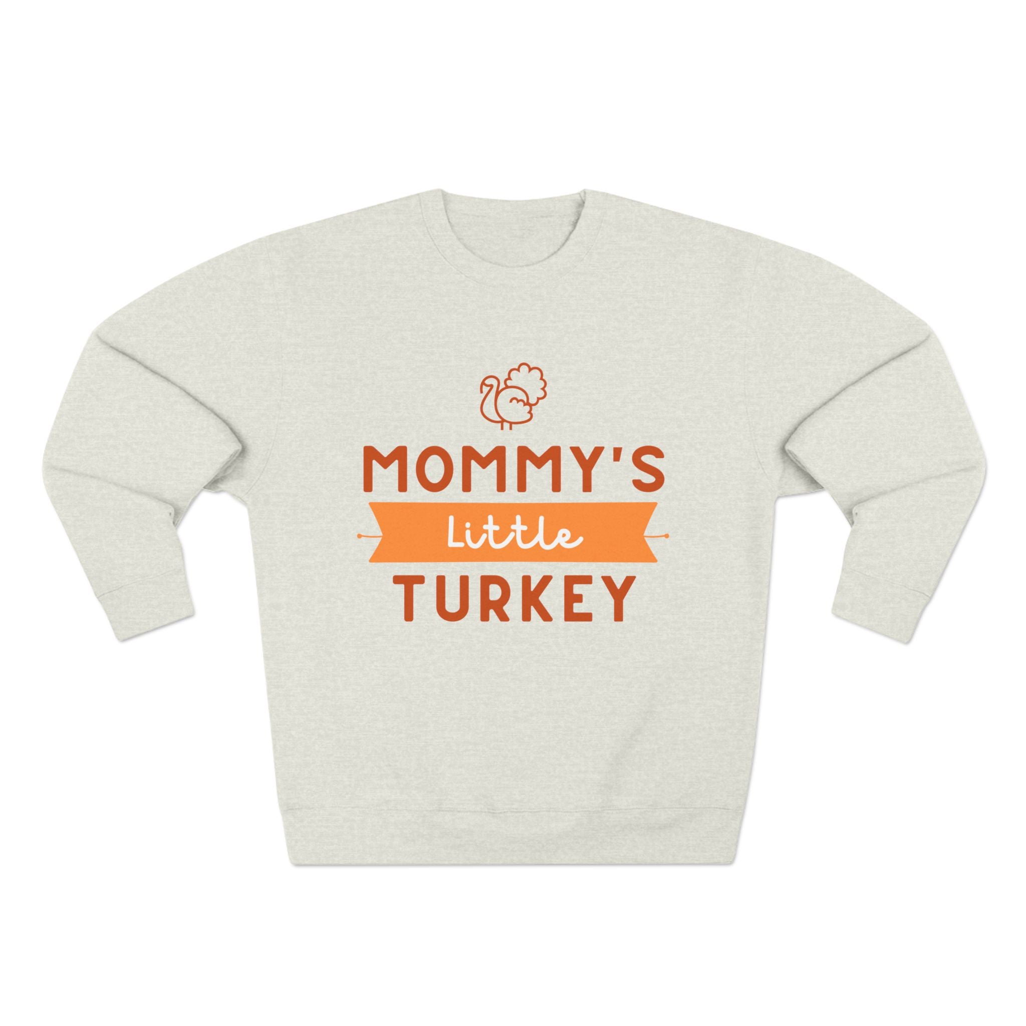 Mommy's Little Turkey Sweatshirt, Thanksgiving Sweater, Family Holiday Outfit, Unisex Crewneck, Festive Fall Apparel