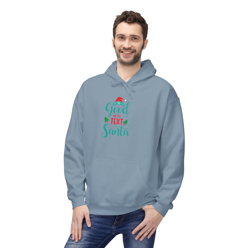 Santa's Helper Fleece Hoodie, Cozy Christmas Apparel, Holiday Gift, Festive Wear, Unisex Hoodie, Winter Wardrobe Essential