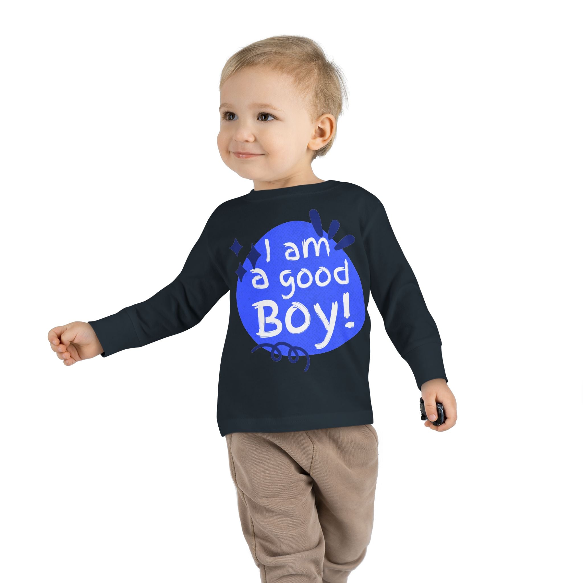 Toddler Long Sleeve Tee | Unisex Kids Shirt | Ring-Spun Cotton | EasyTear Label