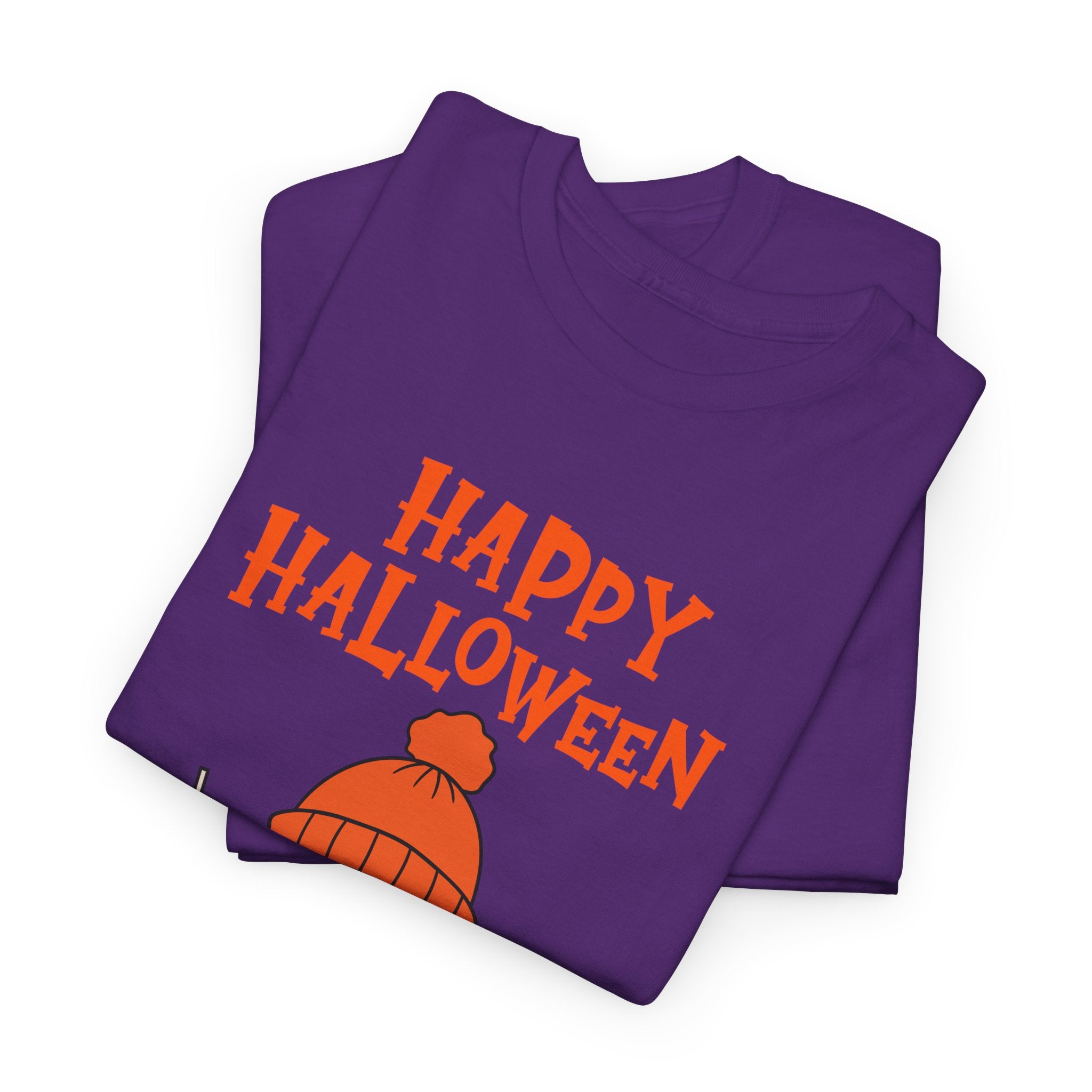 Happy Halloween Ghost Tee, Unisex Cotton T-Shirt, Halloween Apparel, Fall Fashion, Cute Halloween Gift, Ghost Tee