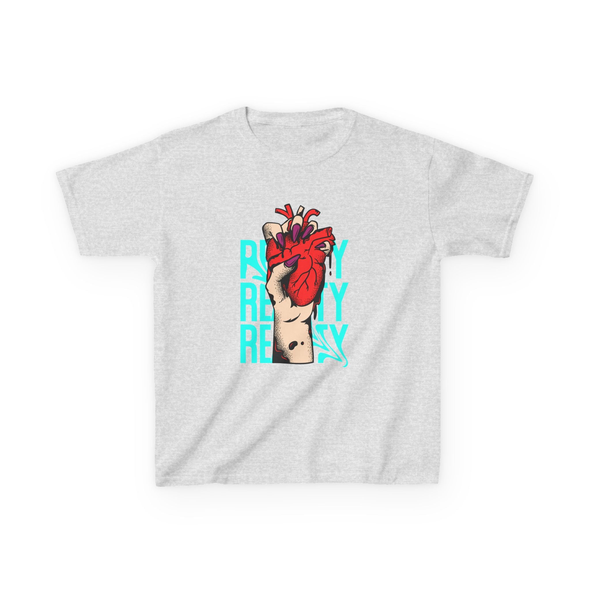 Youth Graphic Tee with Heart Design, Perfect Gift for Kids, Fun Everyday Wear, Unique Birthday Present, Heartfelt T-Shirt