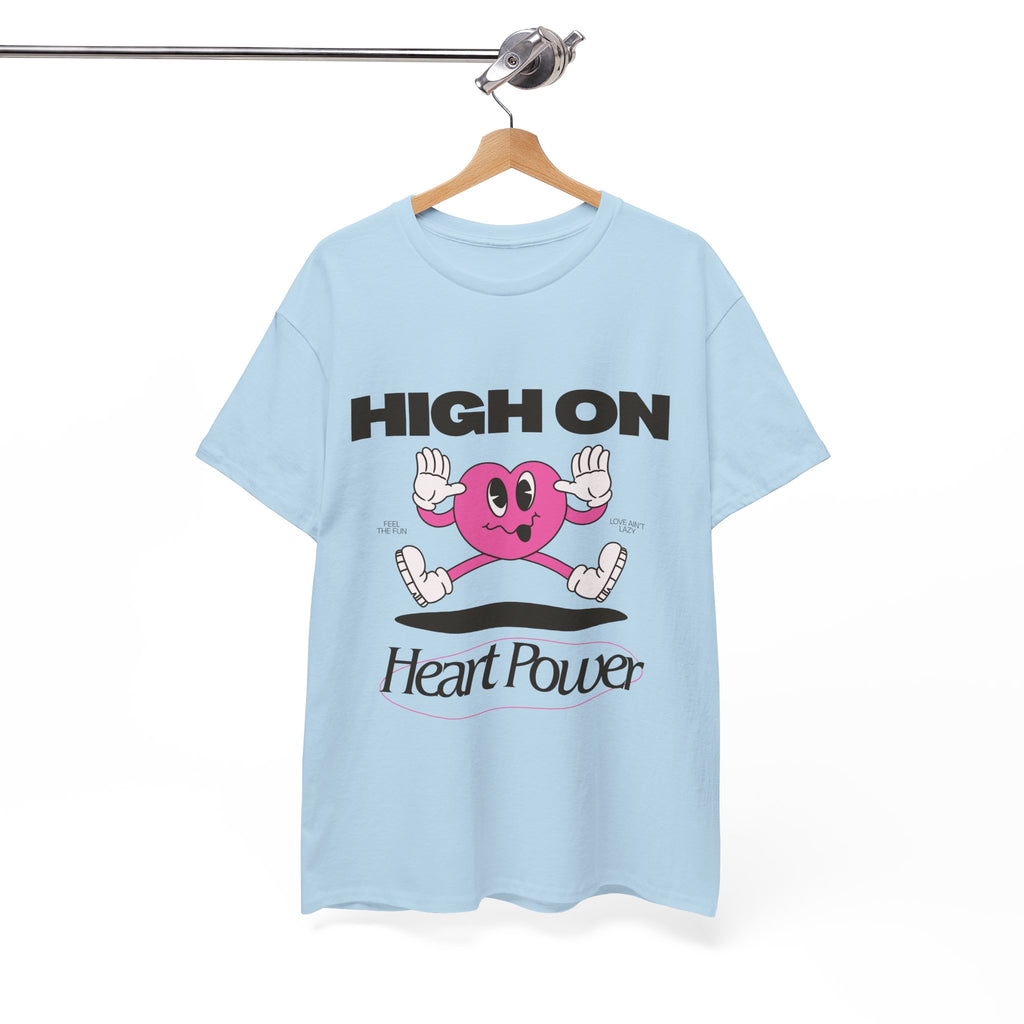 Heart Power Unisex T-Shirt Design | Graphic Tee for Men & Women | Streetwear Aesthetic T-Shirt