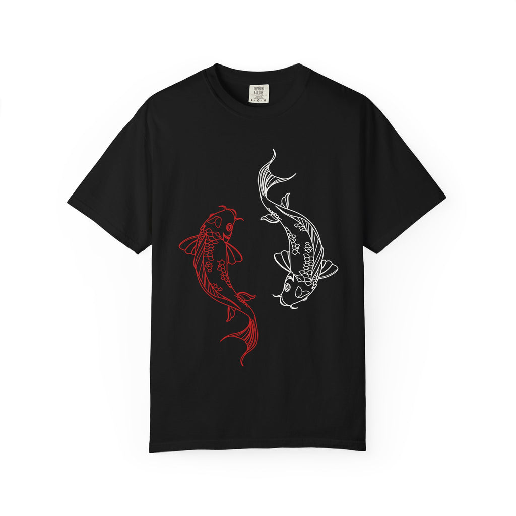 Koi Fish Unisex T-Shirt | Art Tee, Summer Style, Casual Wear, Gift for Nature Lovers, Zen & Peaceful Vibe