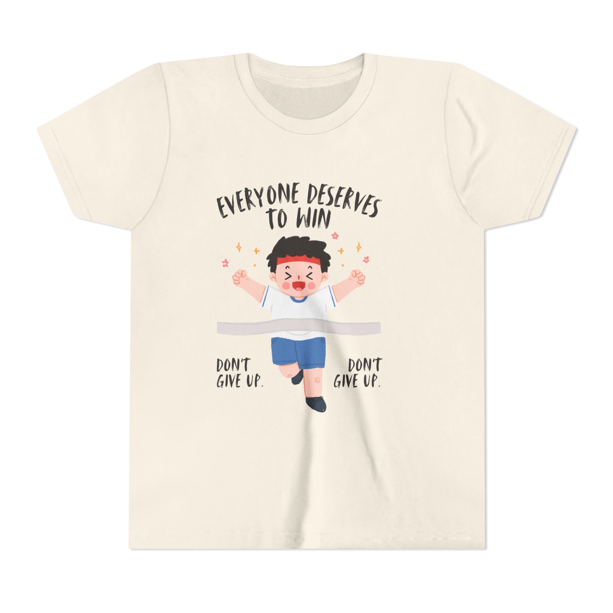Youth Motivational Tee, Everyone Deserves to Win Shirt, Kids Inspirational Top, Fun Supportive Clothing, Celebration Outfit, Sports [...]