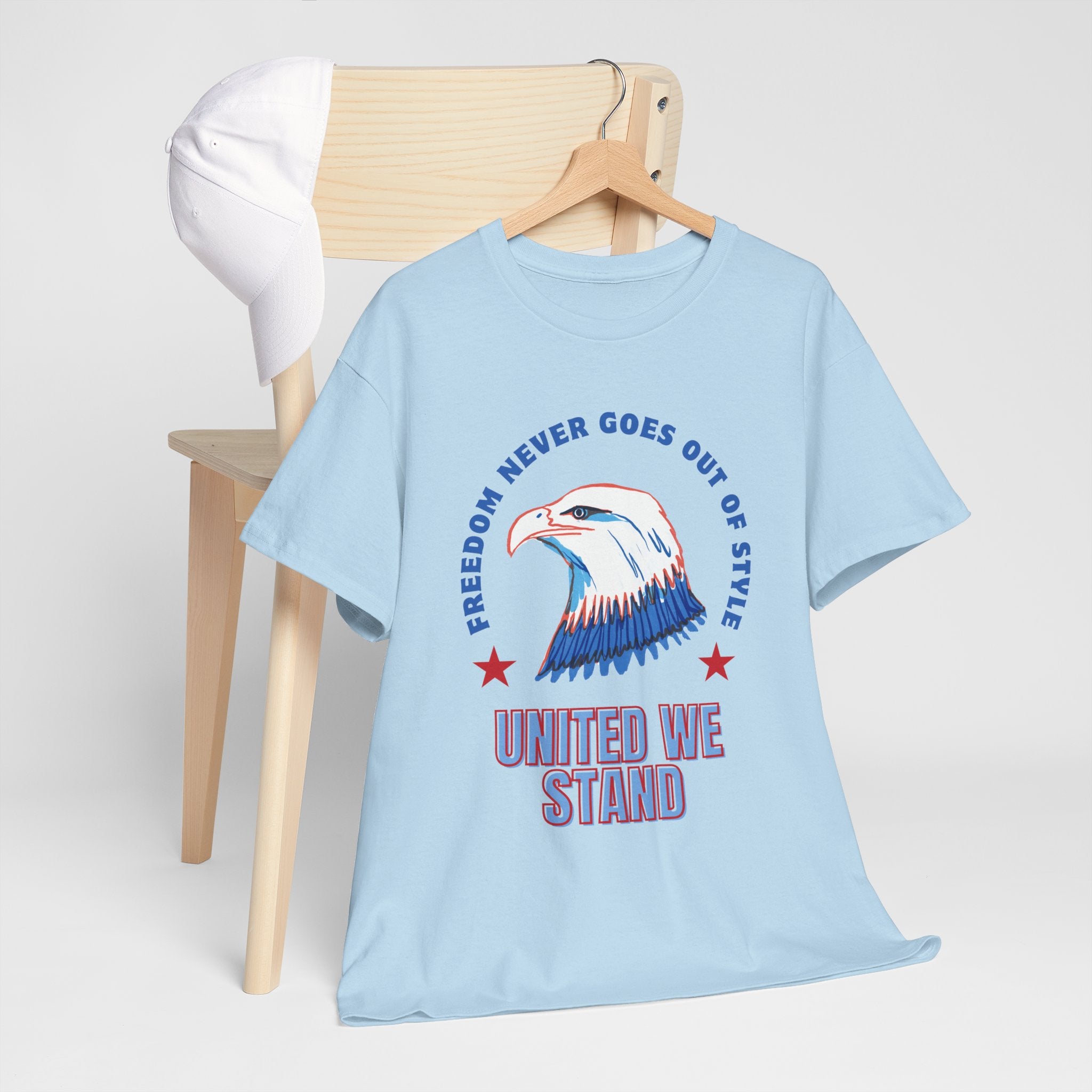 American Pride Unisex Tee, Patriotic Graphic Shirt, United We Stand Shirt, Freedom Tee, Casual Everyday Wear, Gift for Veterans