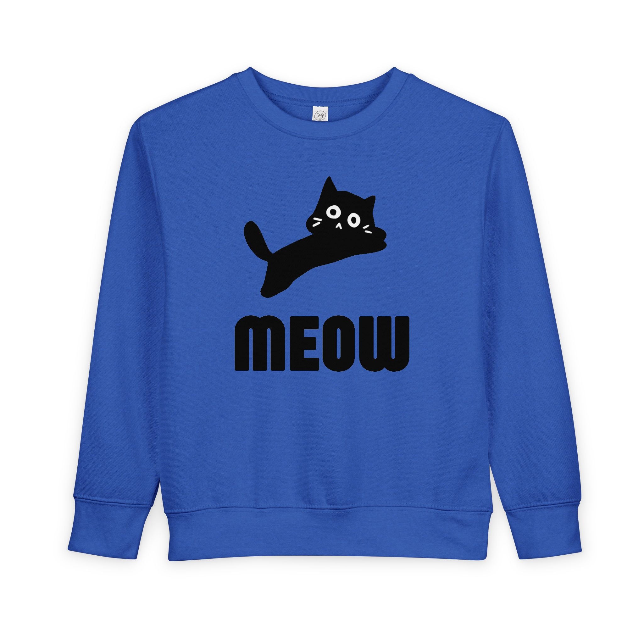 Playful Cat Toddler Sweatshirt, Cute Kids Shirt, Meow Design Top, Baby Gift, Toddler Clothing, Animal Lover Apparel