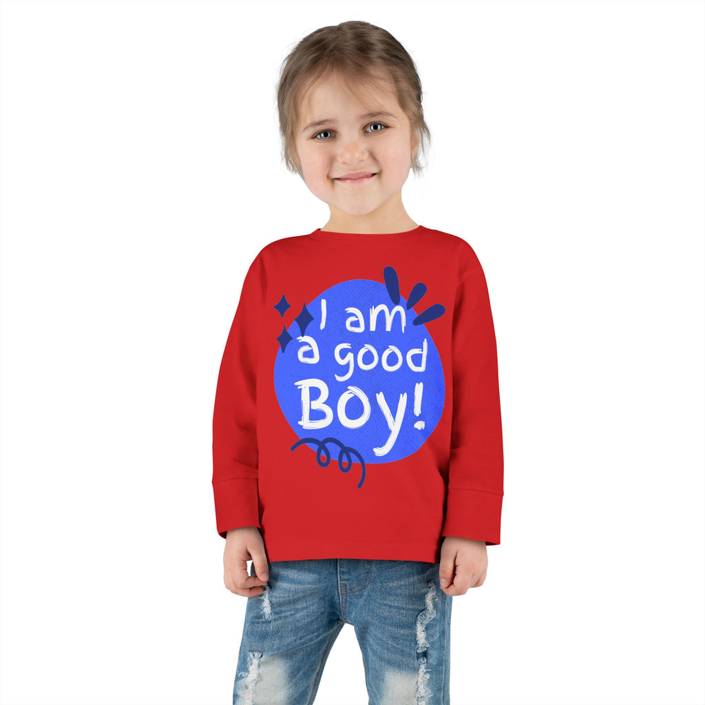 Toddler Long Sleeve Tee | Unisex Kids Shirt | Ring-Spun Cotton | EasyTear Label