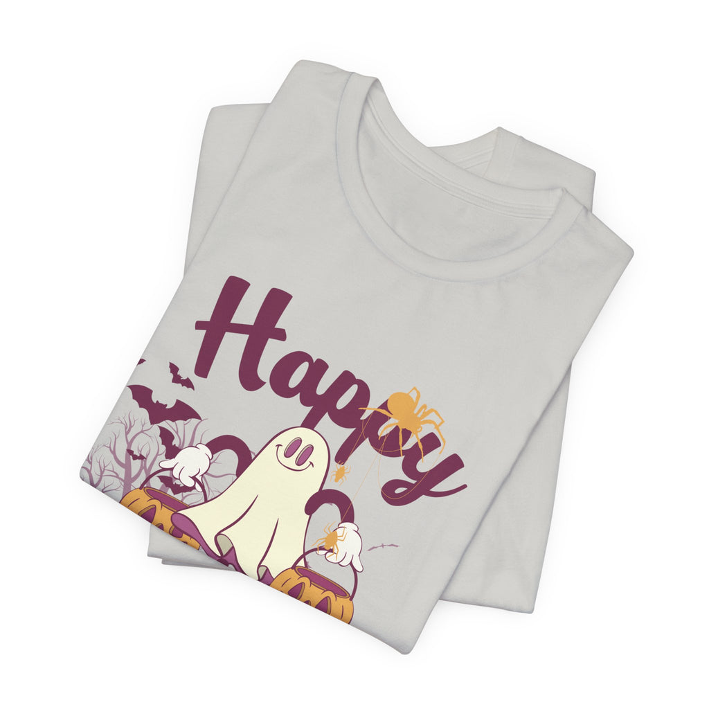 Halloween Unisex T-Shirt, Cute Ghost Tee, Fall Apparel, Kids Halloween Costume, Spooky Season Shirt, Trick or Treat Gift