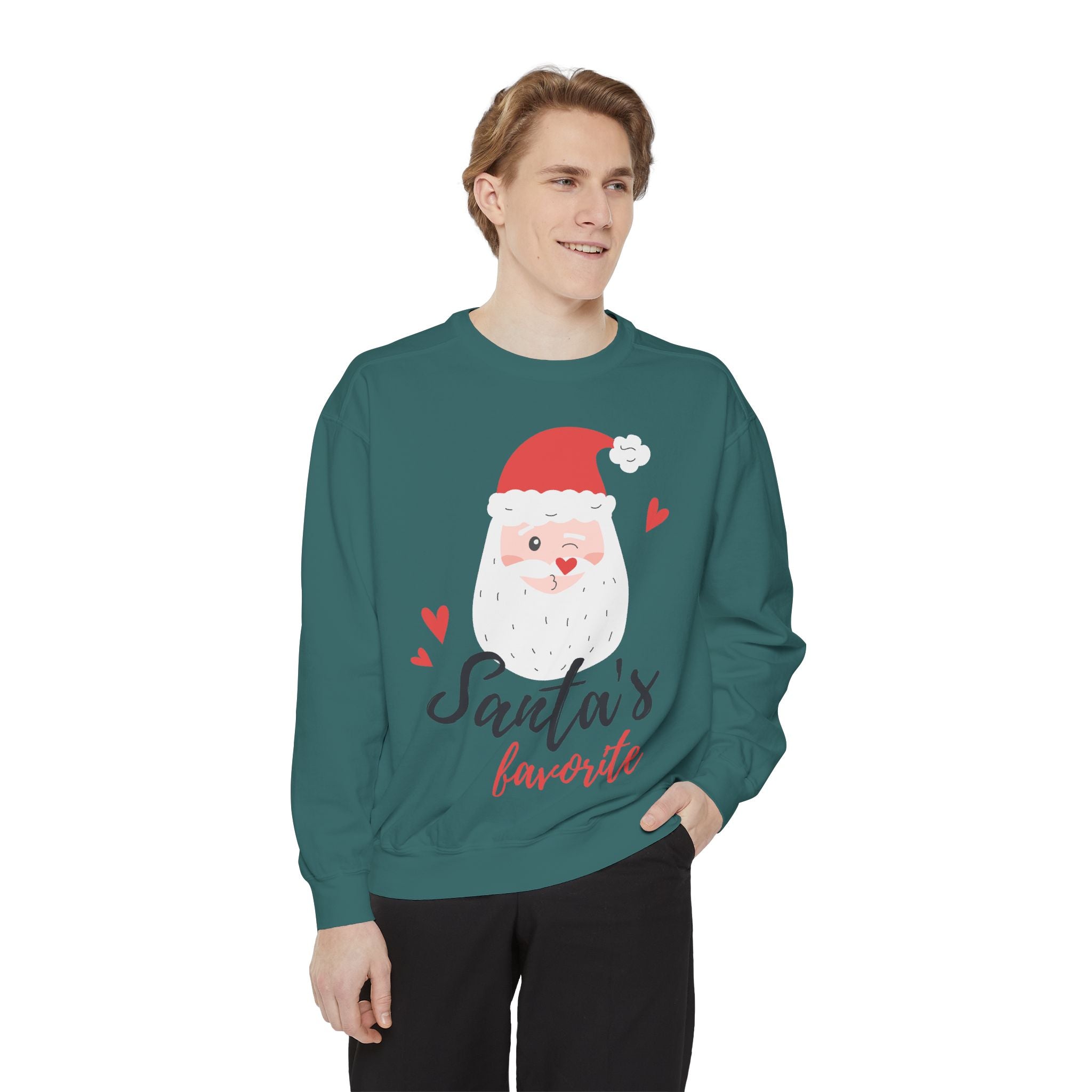 Santa's Favorite Sweatshirt, Holiday Apparel, Gift for Christmas, Unisex Pullover, Festive Sweater, Cozy Sweatshirt