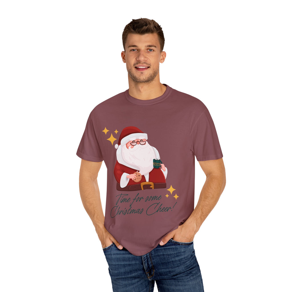 Festive Christmas T-Shirt, Holiday Apparel, Santa Graphic Tee, Unisex Christmas Gift, Seasonal Outfit, Cheerful Holiday Wear