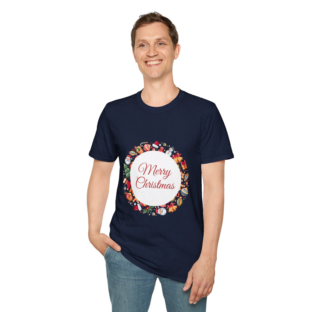 Merry Christmas Unisex T-Shirt, Holiday Apparel, Christmas Gift, Festive Tee, Seasonal Wear, Unisex T-Shirt