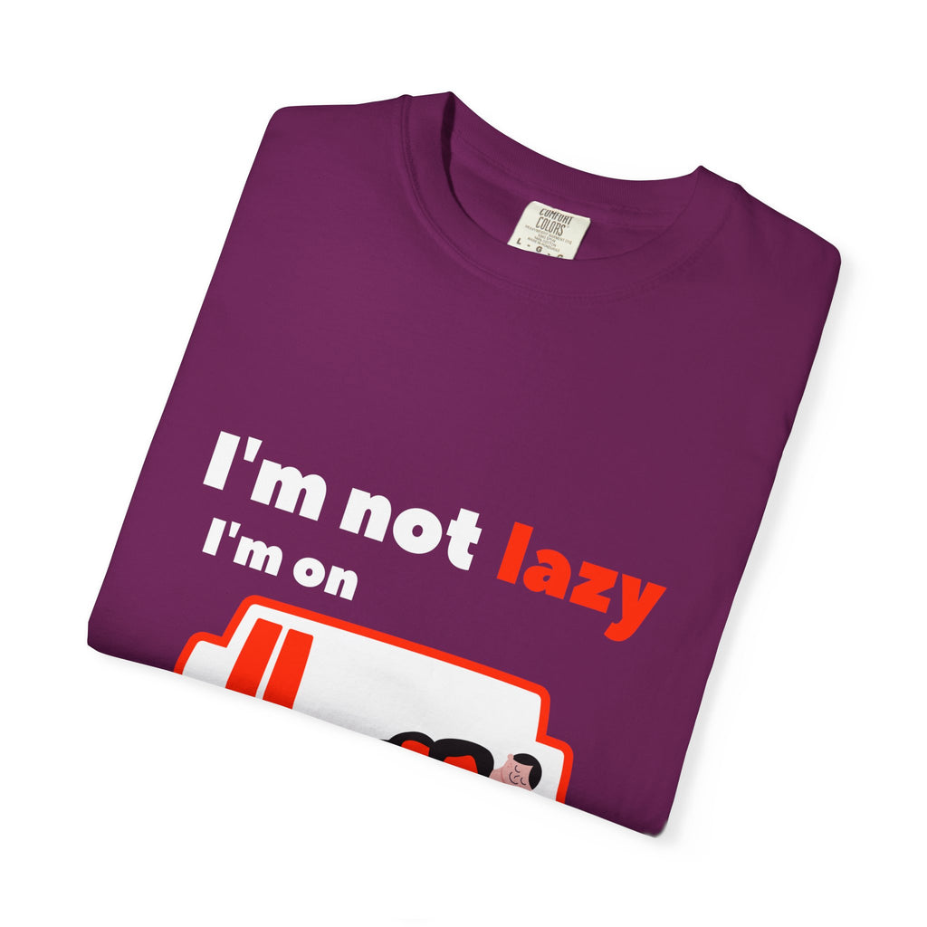 Funny Energy-Saving T-Shirt, Soft Unisex Tee for Relaxed Vibes, Perfect for Lazy Days, Gifts for Friends, Casual Wear